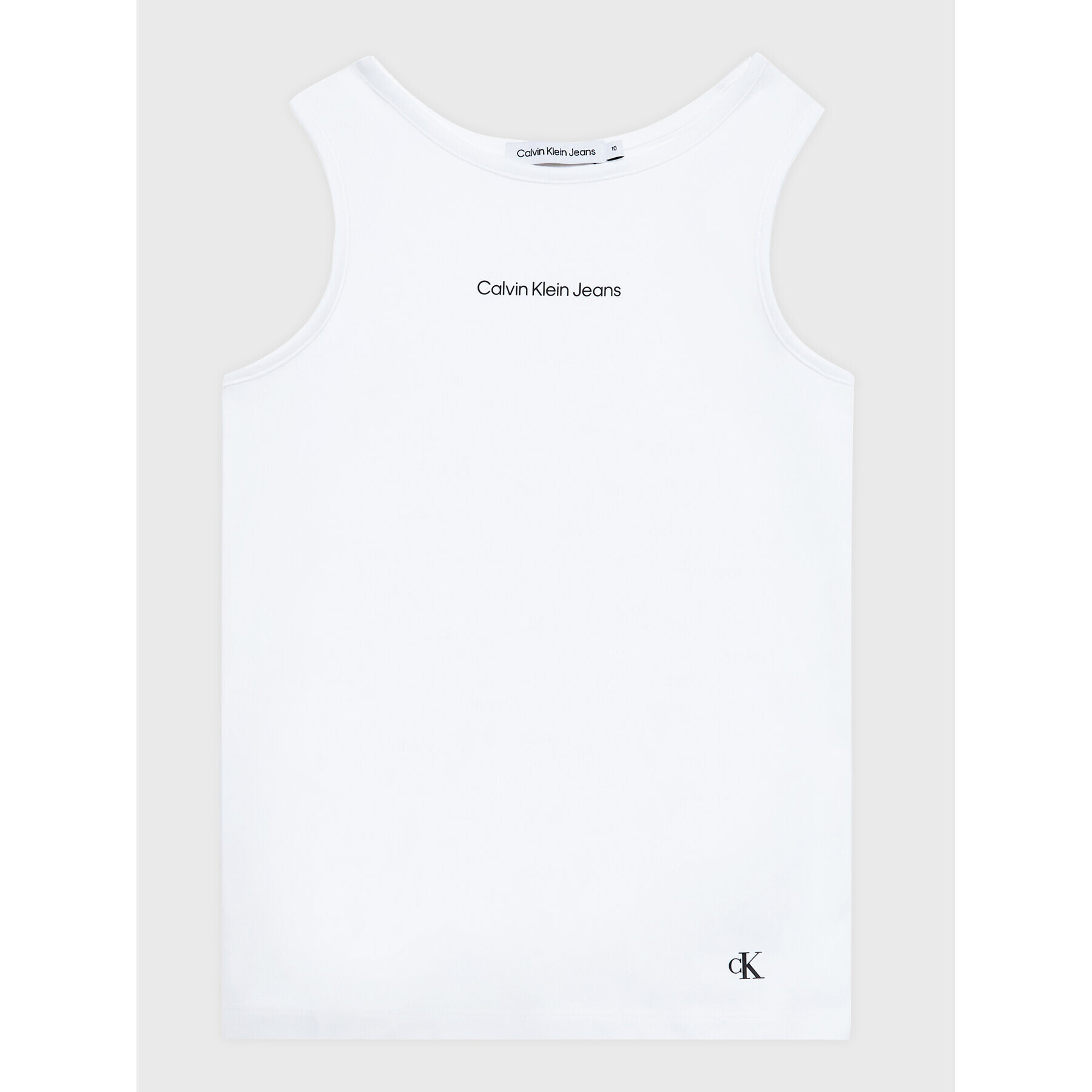 Calvin Klein Jeans топ Logo IG0IG01941 Бял Regular Fit - Pepit.bg