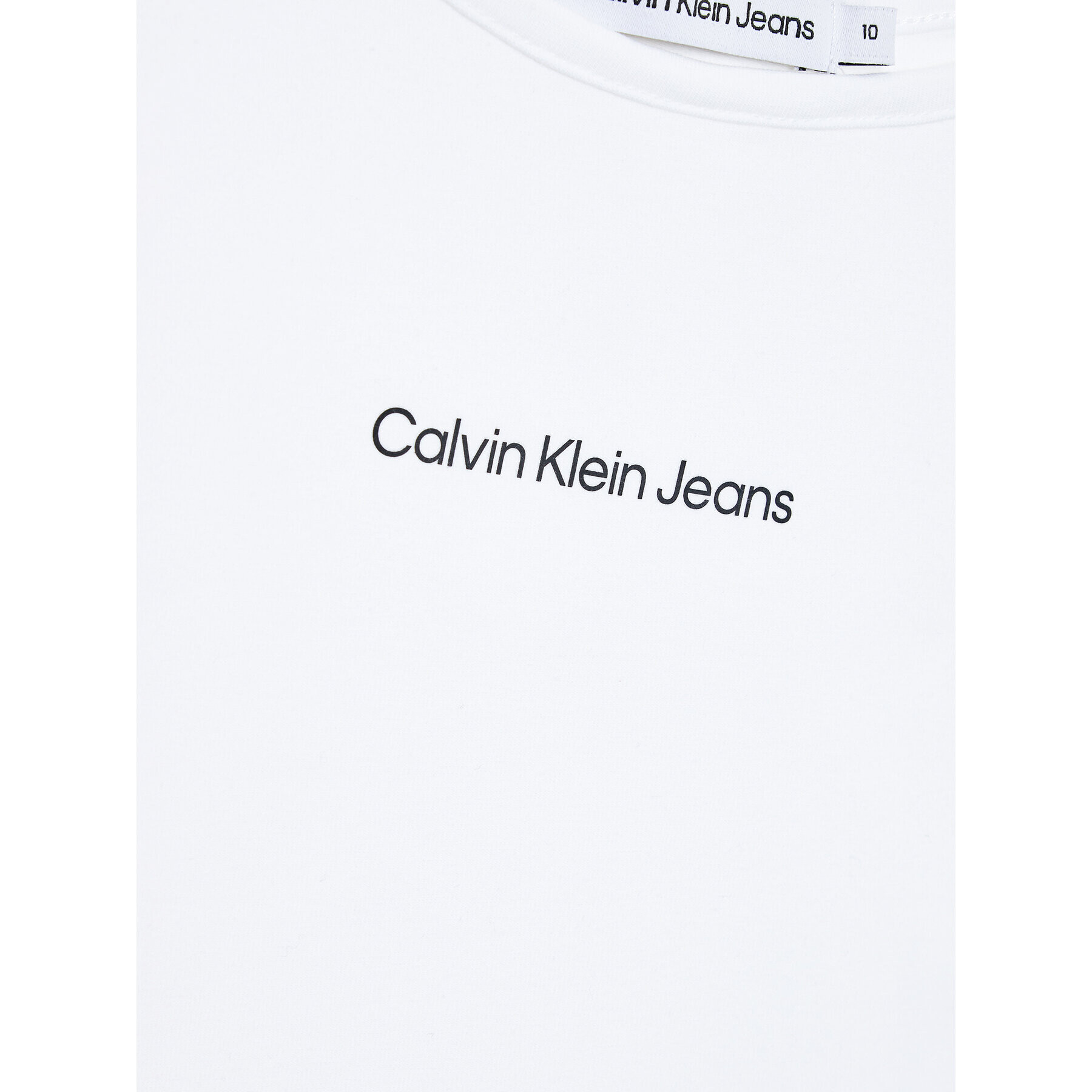 Calvin Klein Jeans топ Logo IG0IG01941 Бял Regular Fit - Pepit.bg