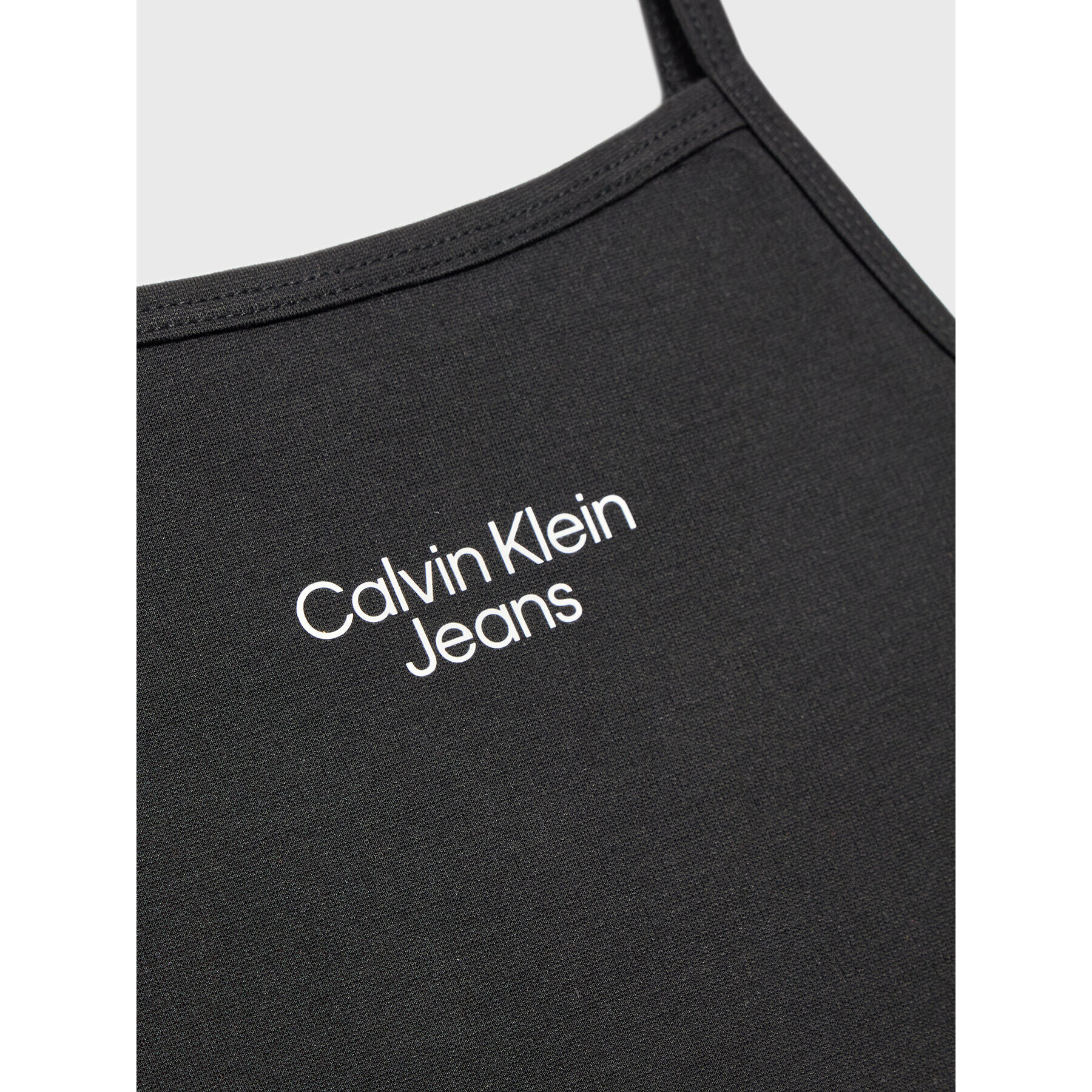 Calvin Klein Jeans топ Stacked Logo IG0IG01467 Черен Slim Fit - Pepit.bg