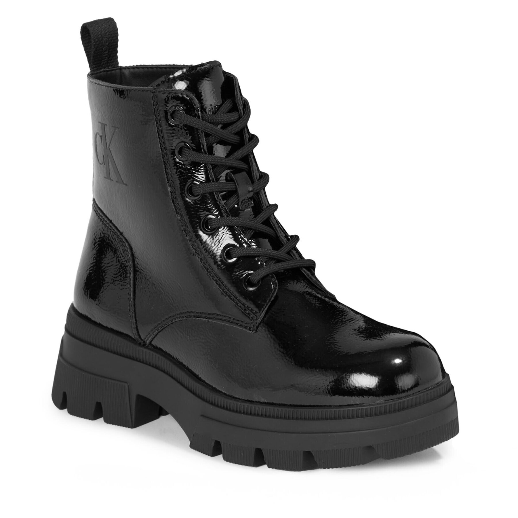 Calvin Klein Jeans Туристически oбувки Chunky Combat Laceup Boot Wn YW0YW01265 Черен - Pepit.bg