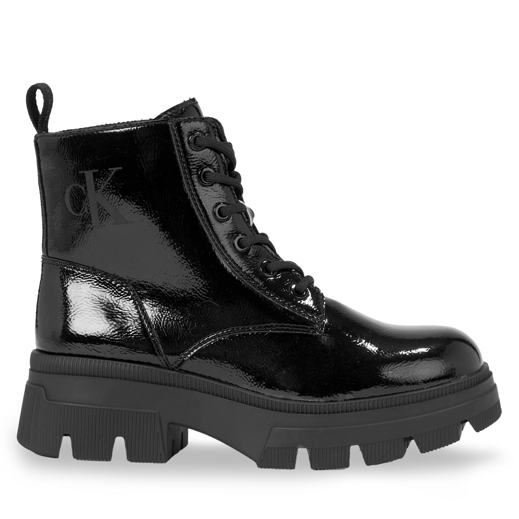 Calvin Klein Jeans Туристически oбувки Chunky Combat Laceup Boot Wn YW0YW01265 Черен - Pepit.bg