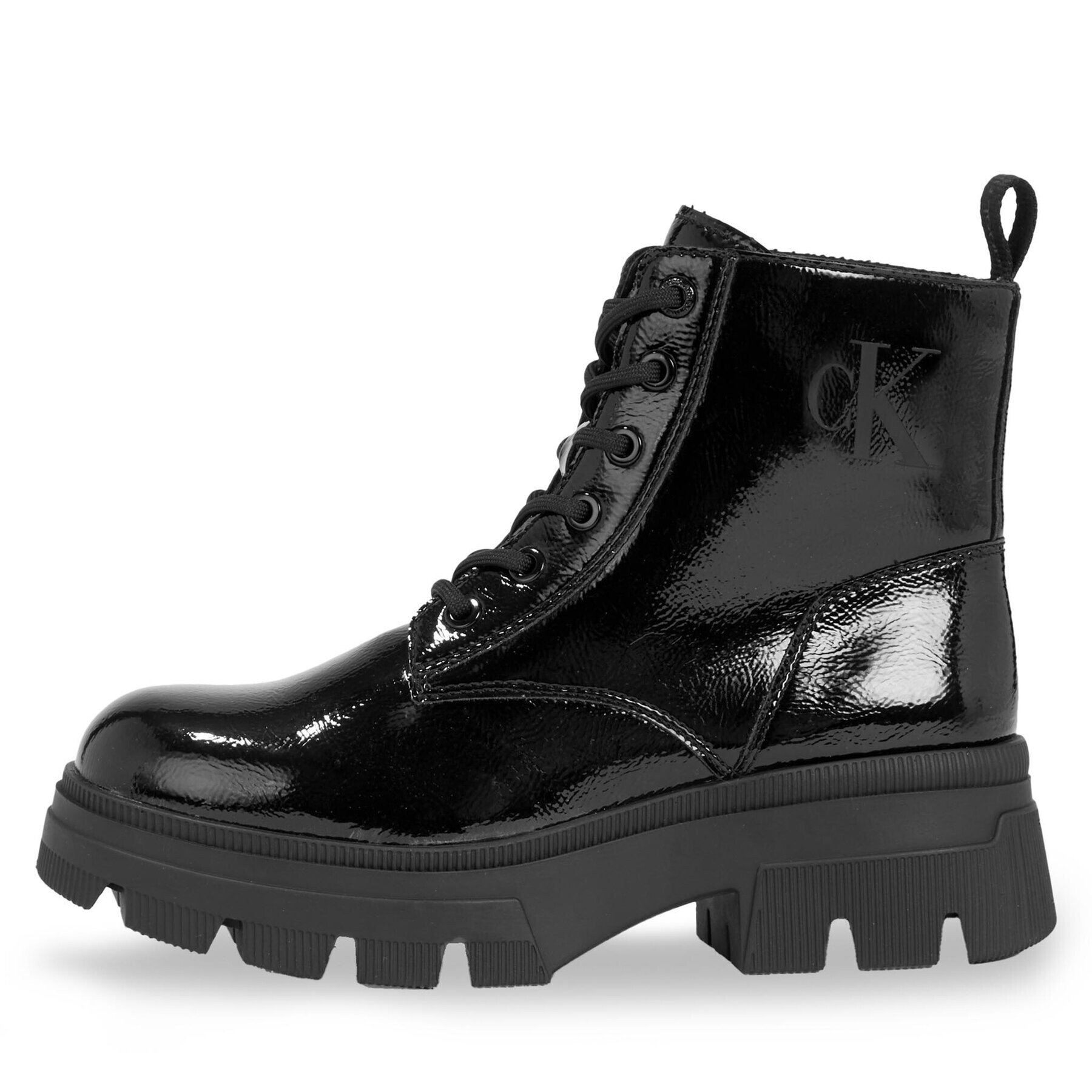 Calvin Klein Jeans Туристически oбувки Chunky Combat Laceup Boot Wn YW0YW01265 Черен - Pepit.bg