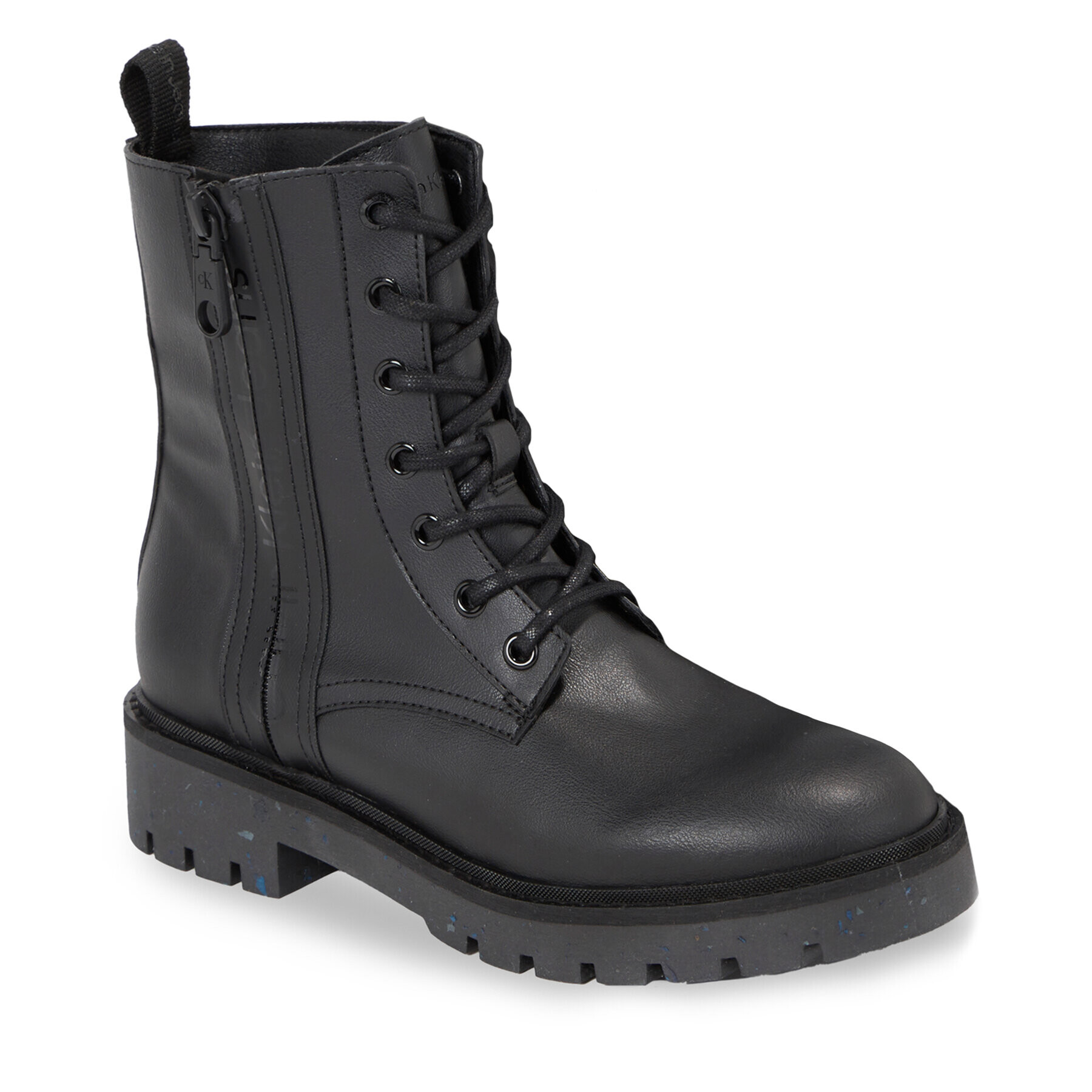 Calvin Klein Jeans Туристически oбувки Combat Mid Laceup Boot Wn YW0YW01255 Черен - Pepit.bg