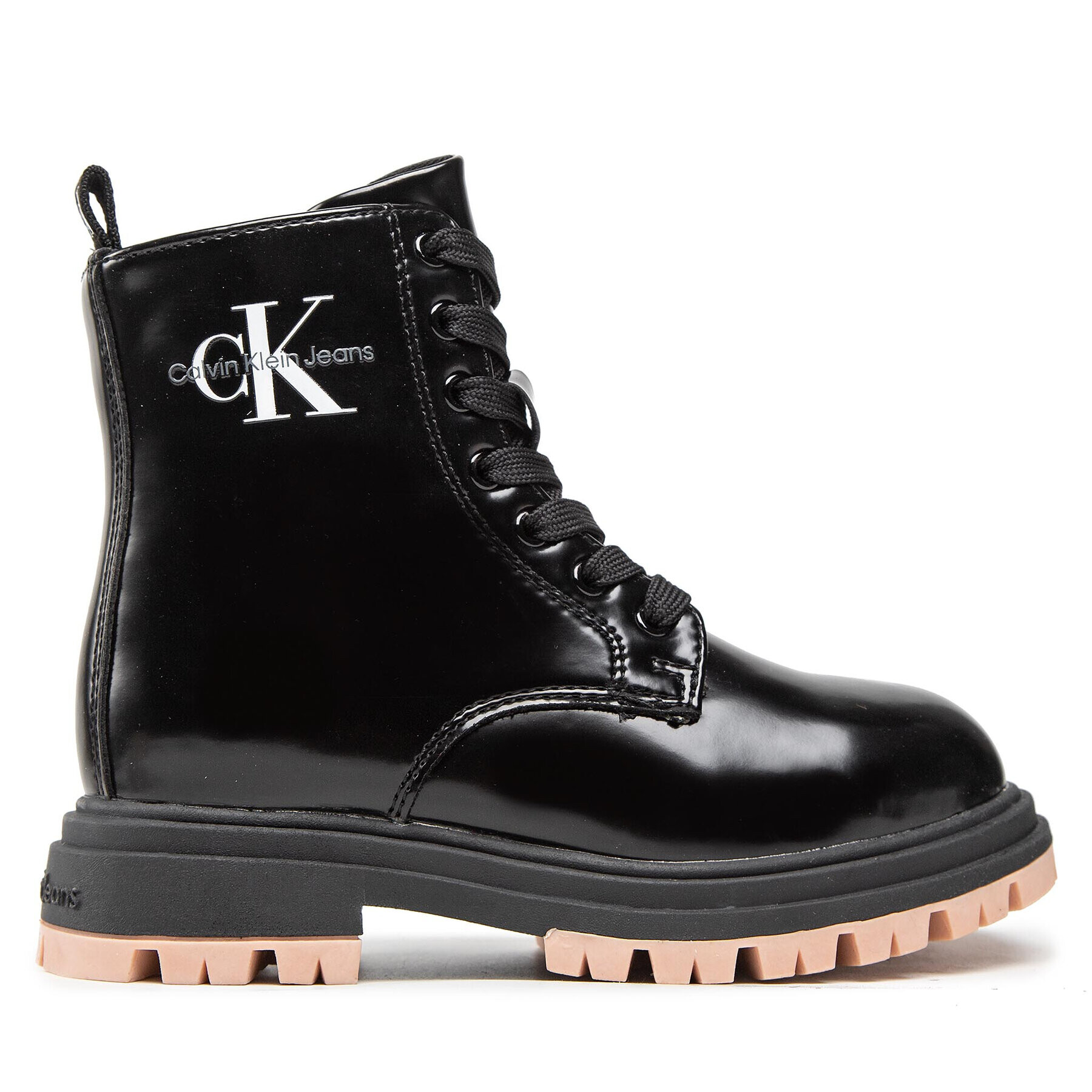 Calvin Klein Jeans Туристически oбувки Lace-Up Bootie V3A5-80286-1453 Черен - Pepit.bg