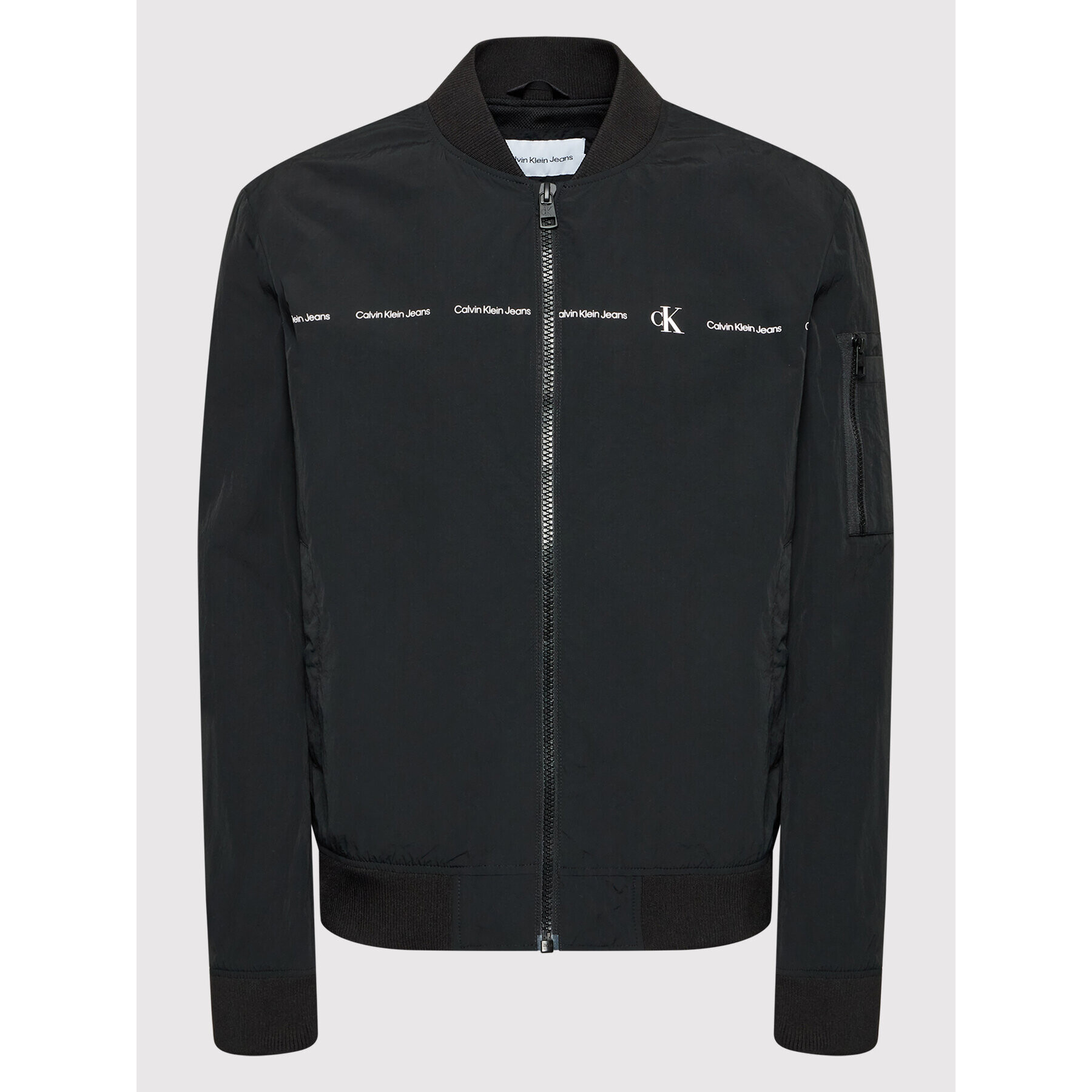 Calvin Klein Jeans Яке бомбър J30J320276 Черен Regular Fit - Pepit.bg