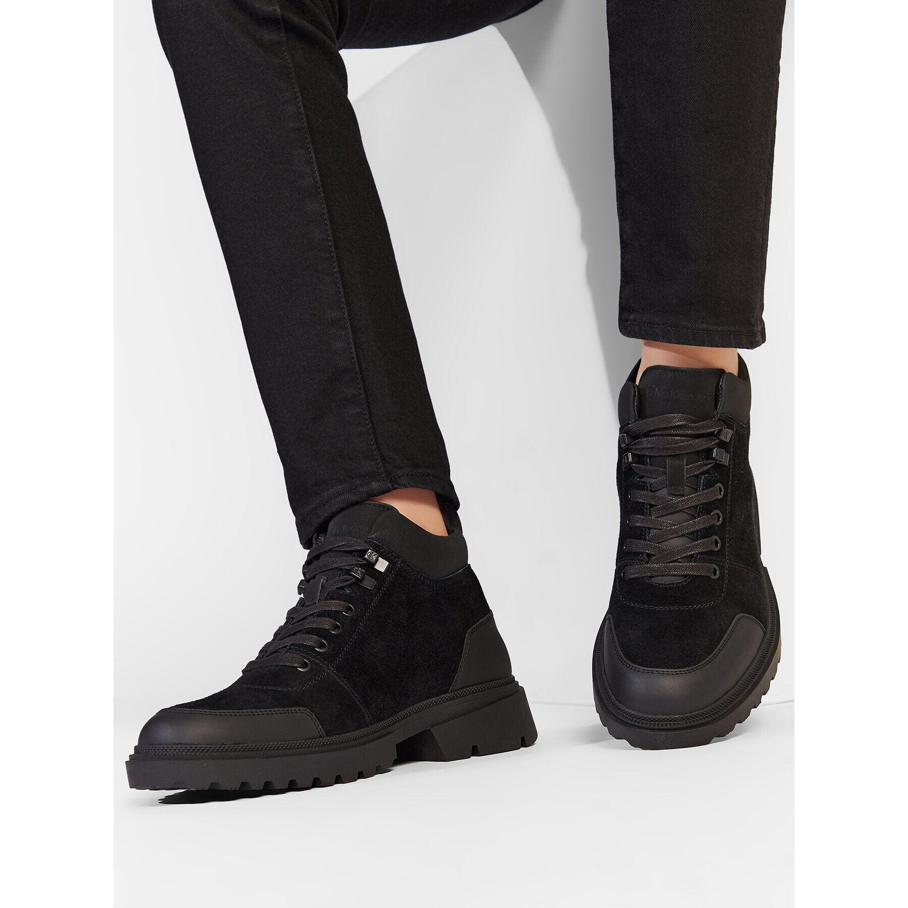 Calvin Klein Jeans Зимни обувки YM0YM00468 Черен - Pepit.bg