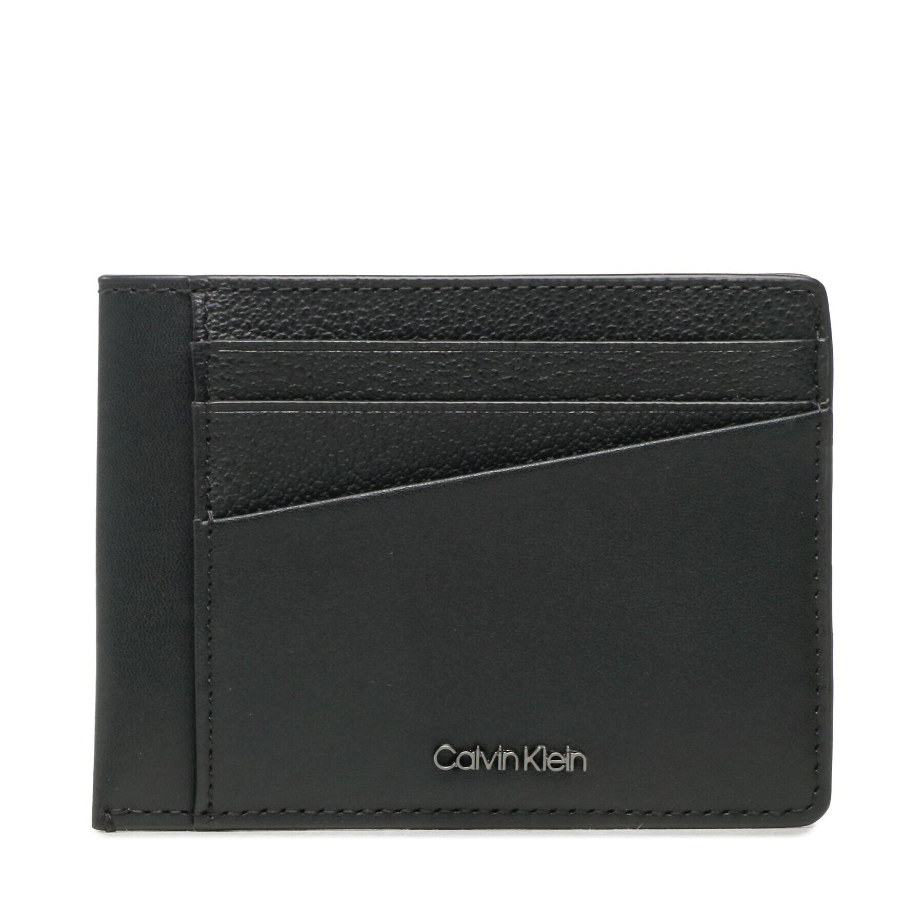 Calvin Klein Калъф за кредитни карти Ck Diagonal Id Cardholder K50K510596 Черен - Pepit.bg