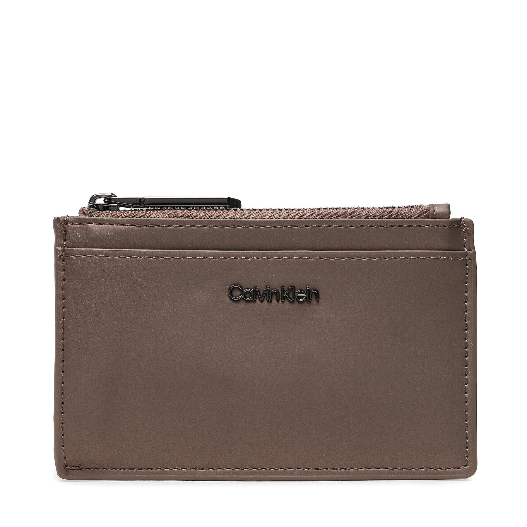 Calvin Klein Калъф за кредитни карти Ck Must Cardholder Rubberized K60K610243 Кафяв - Pepit.bg