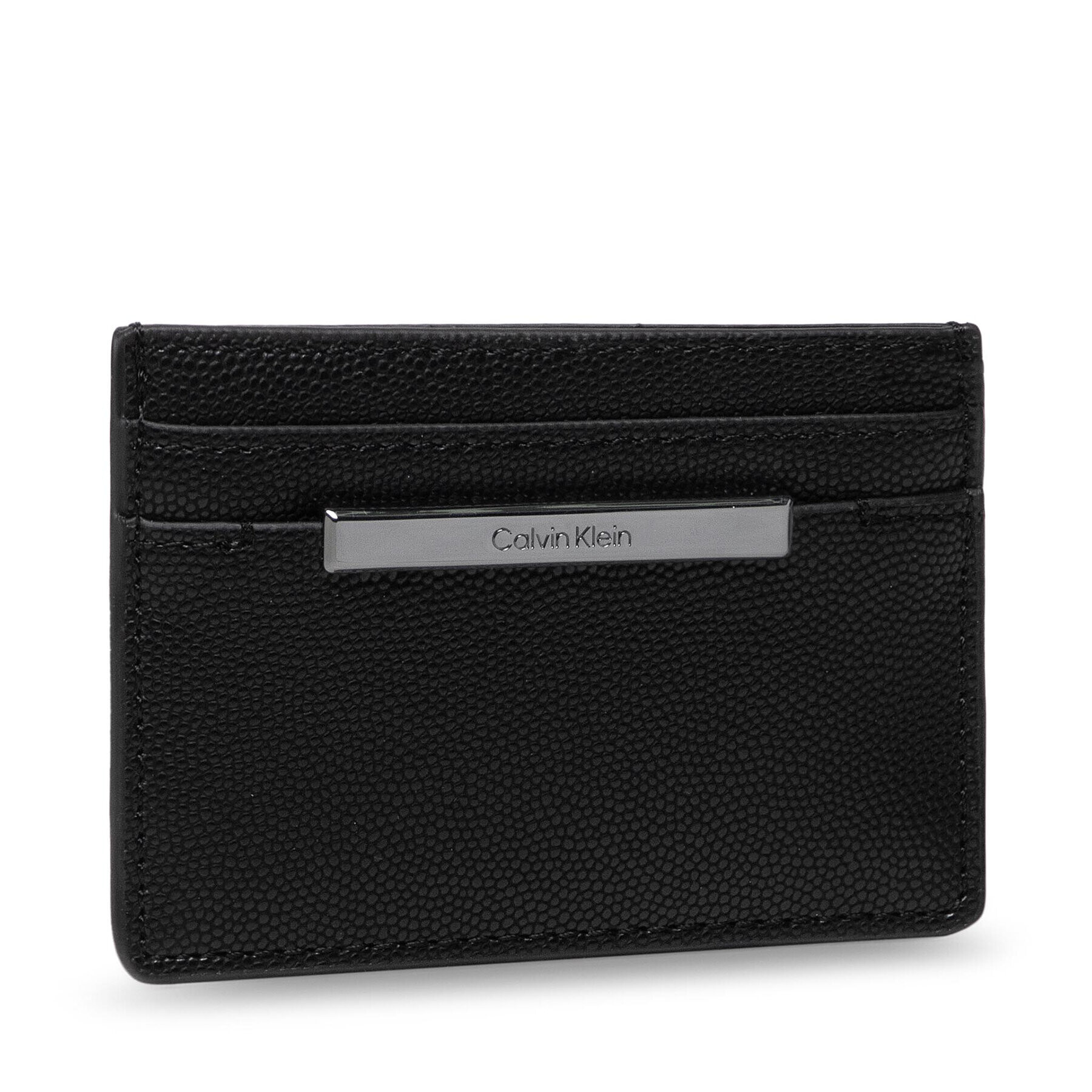 Calvin Klein Калъф за кредитни карти Focused Cardholder Kaviar K60K608609 Черен - Pepit.bg