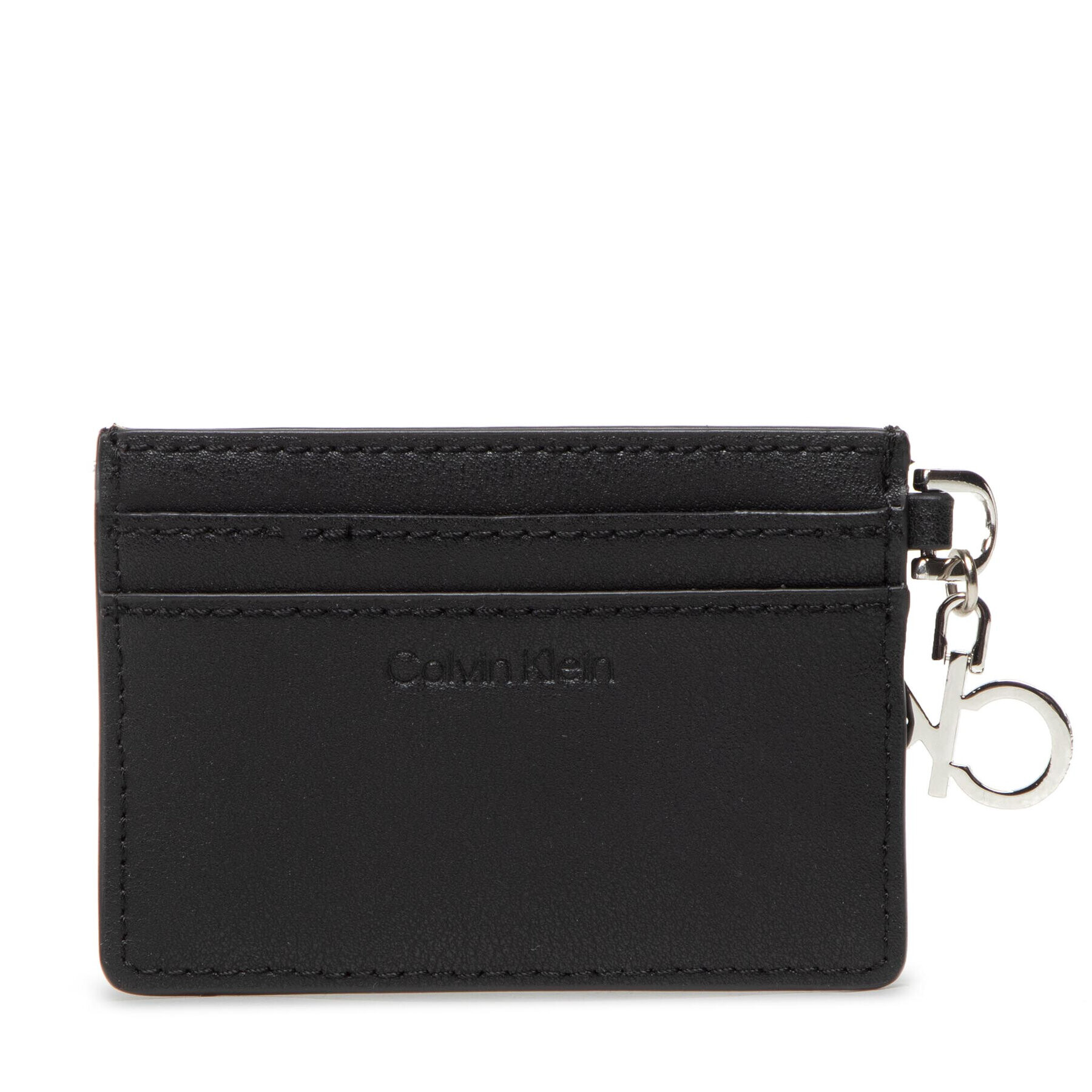 Calvin Klein Калъф за кредитни карти Re-Lock Cardholder W/Charm Perf K60K609491 Черен - Pepit.bg