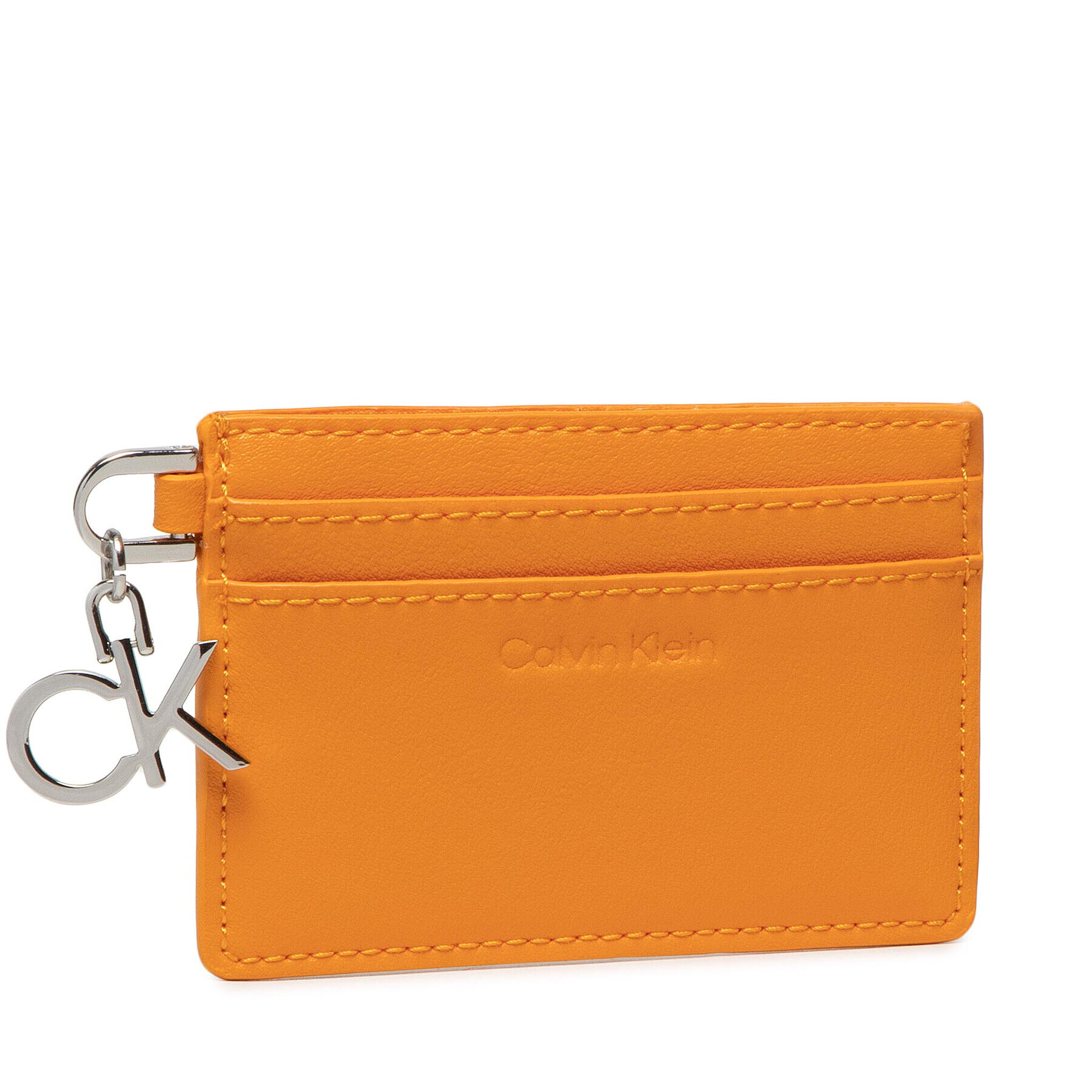 Calvin Klein Калъф за кредитни карти Re-Lock Cardholder With Charm K60K609135 Оранжев - Pepit.bg