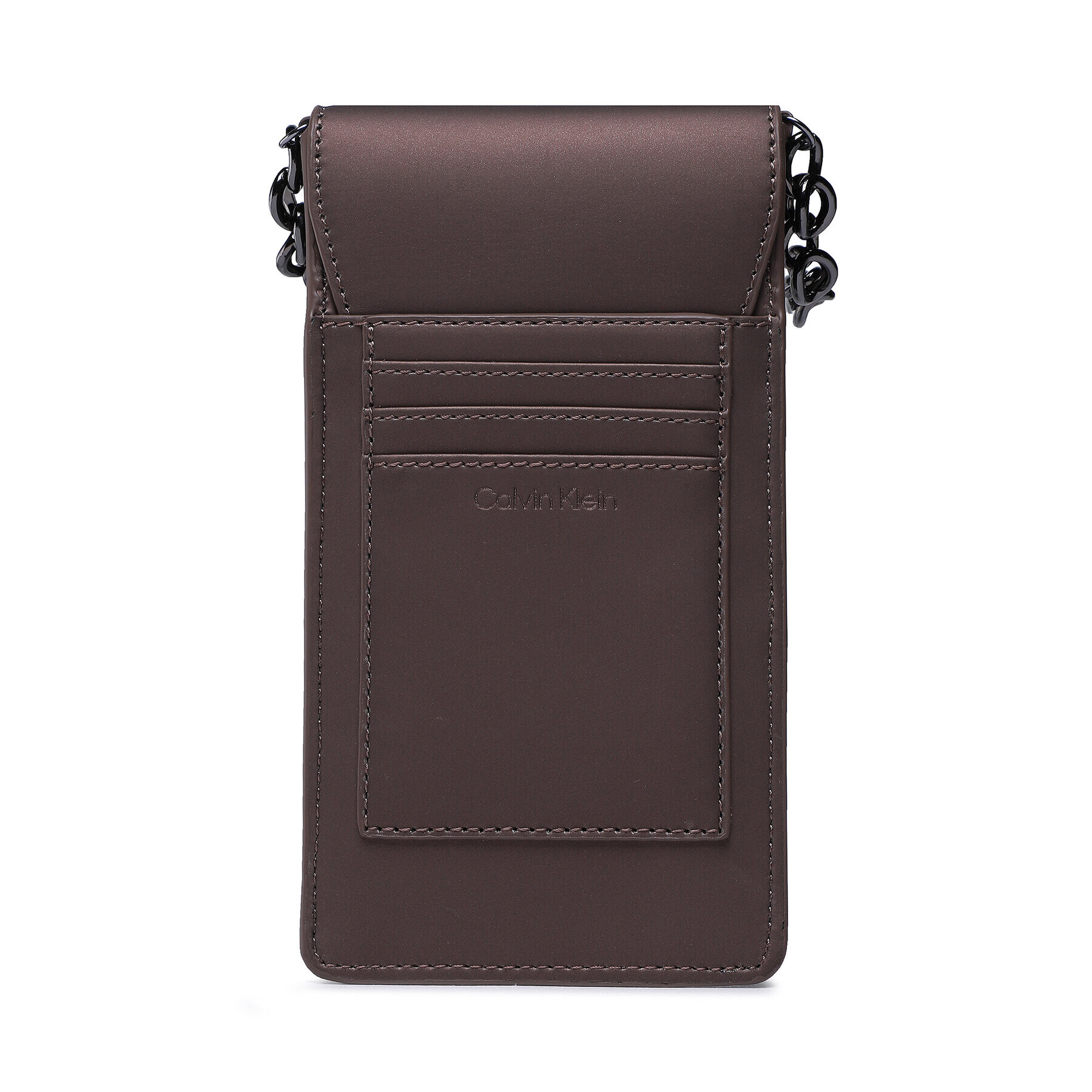 Calvin Klein Калъф за телефон Ck Must Phone Pouch Rubberized K60K610230 Кафяв - Pepit.bg