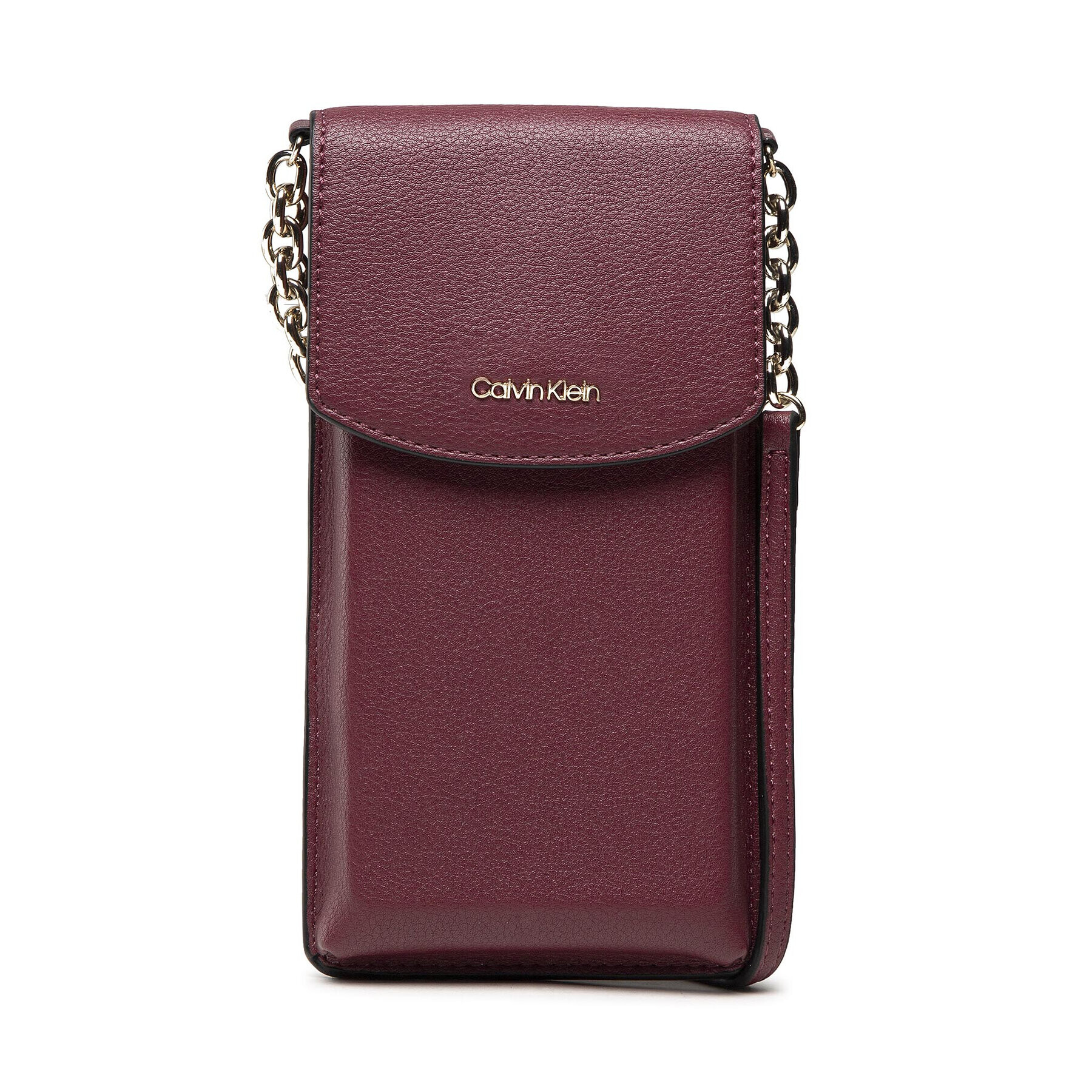 Calvin Klein Калъф за телефон Ck Must Phone Pouch Xbody K60K608246 Бордо - Pepit.bg