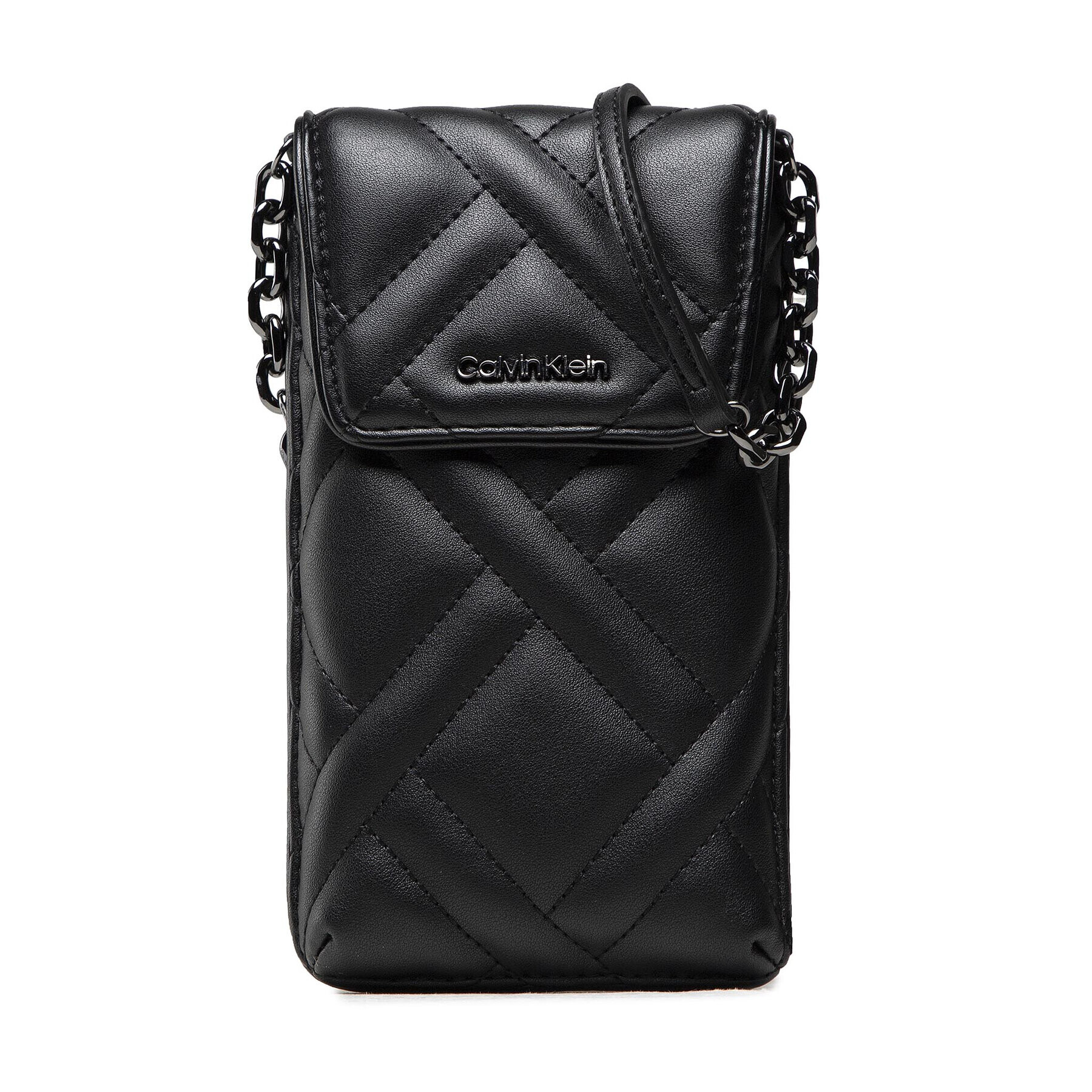 Calvin Klein Калъф за телефон Ck Quilt Phone Pouch Xbody K60K608466 Черен - Pepit.bg