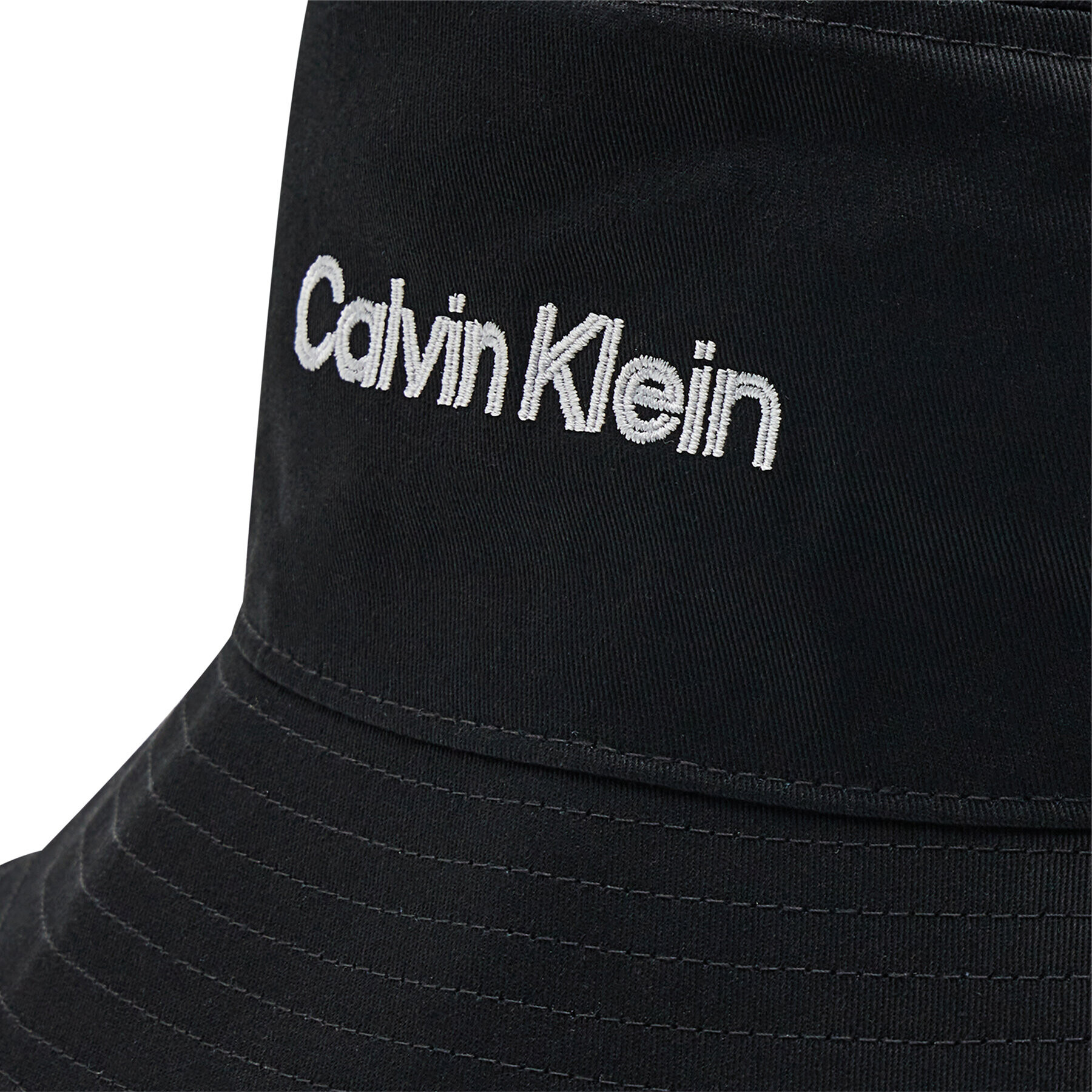 Calvin Klein Капела Double Line Embro Bucket K50K508736 Черен - Pepit.bg