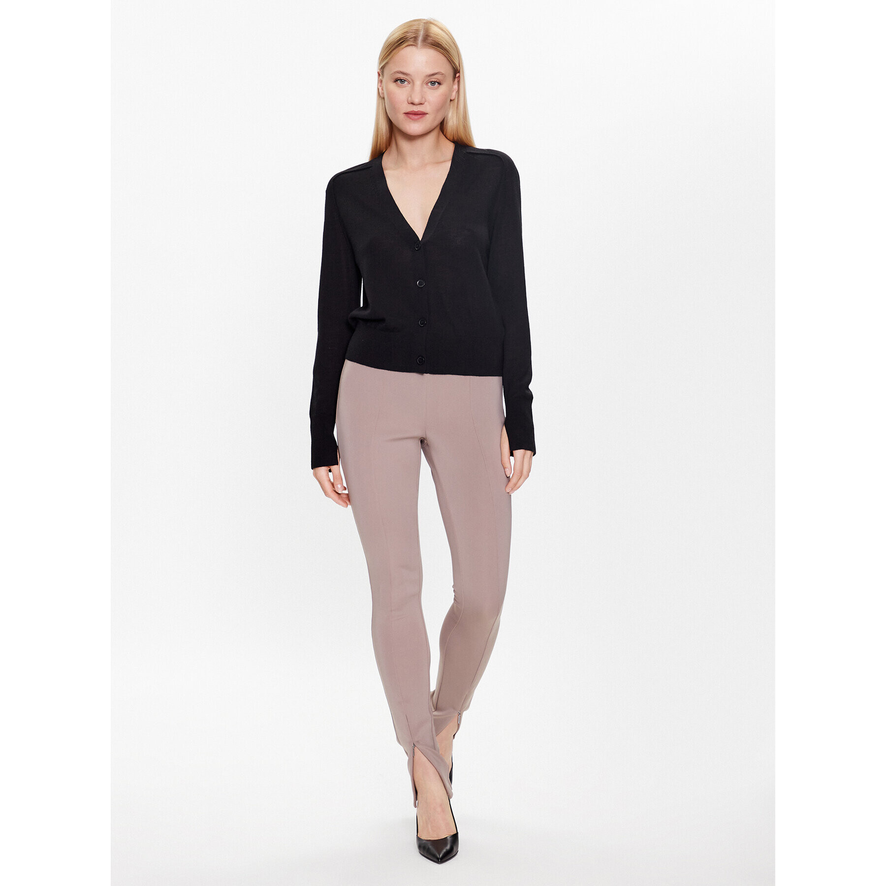 Calvin Klein Кардиган K20K205778 Черен Slim Fit - Pepit.bg