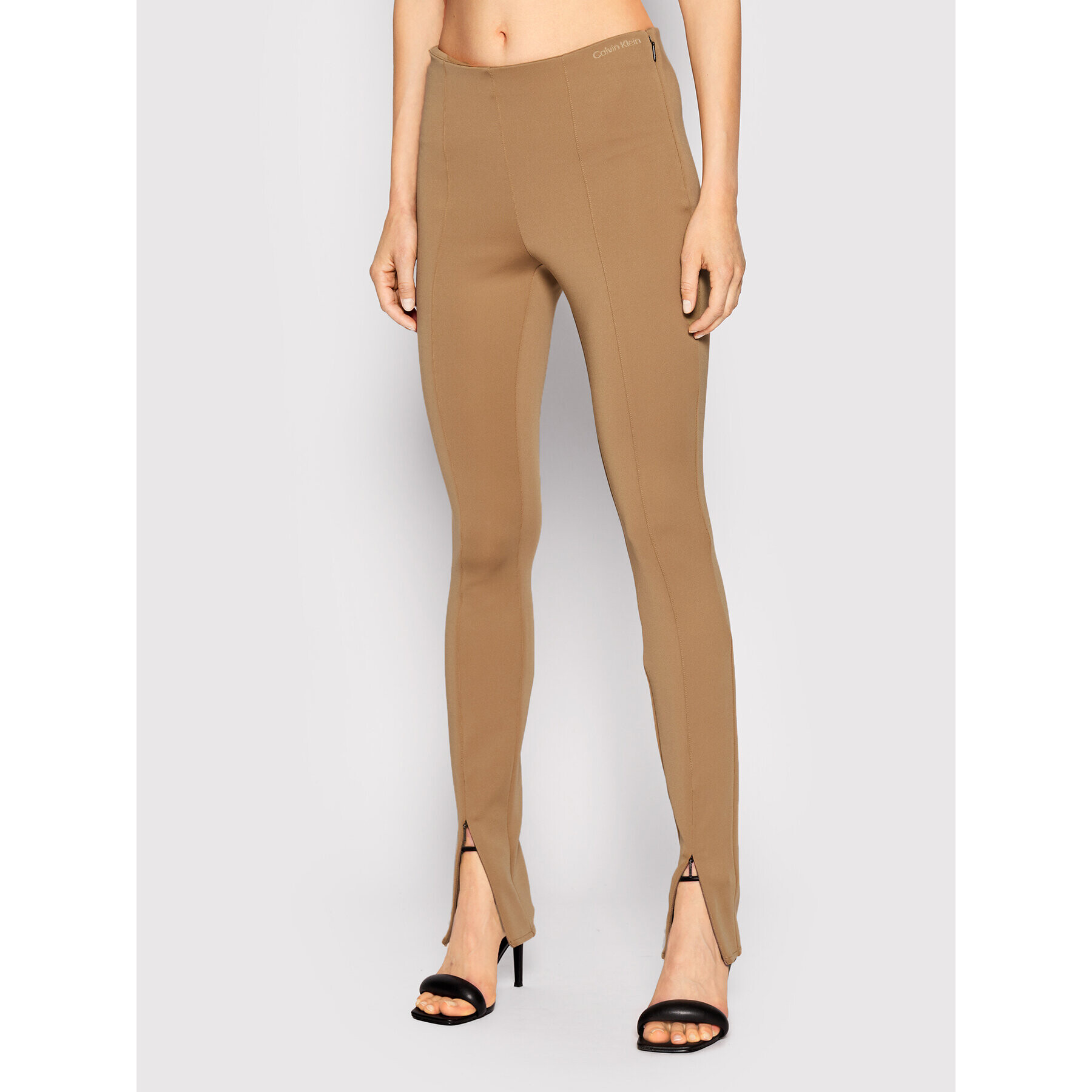 Calvin Klein Клин K20K204406 Кафяв Slim Fit - Pepit.bg