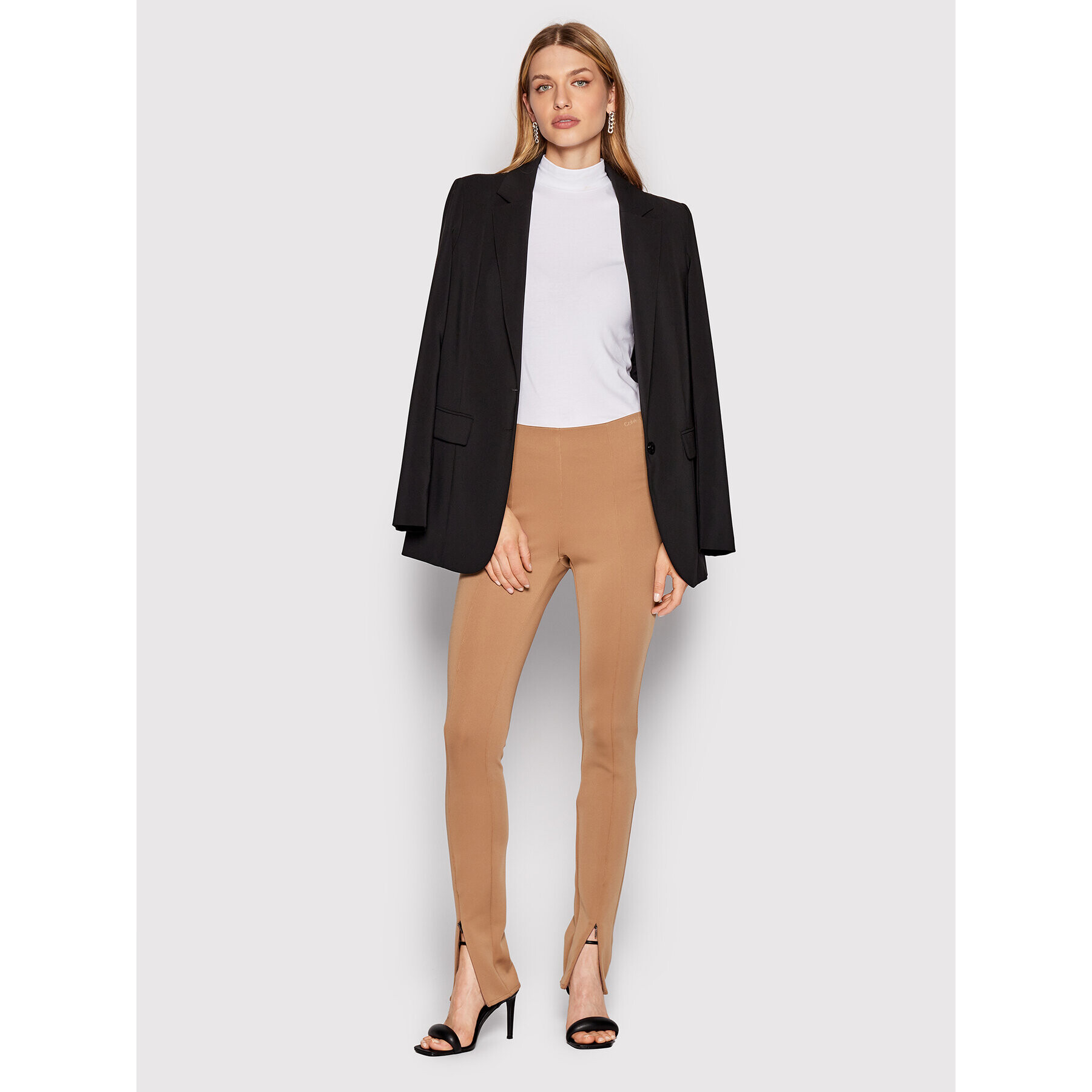 Calvin Klein Клин K20K204406 Кафяв Slim Fit - Pepit.bg