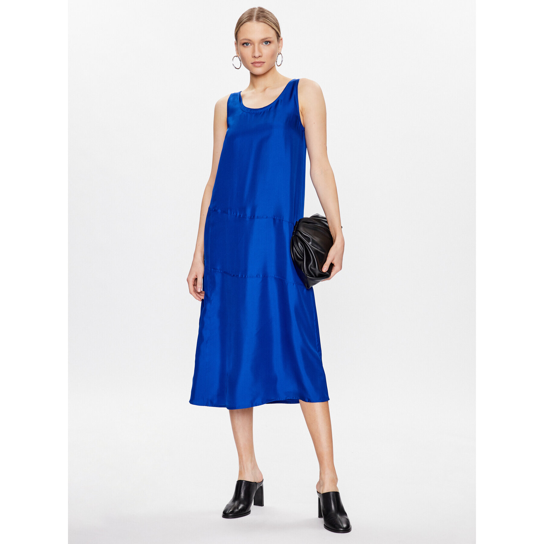 Calvin Klein Коктейлна рокля K20K205630 Син Regular Fit - Pepit.bg