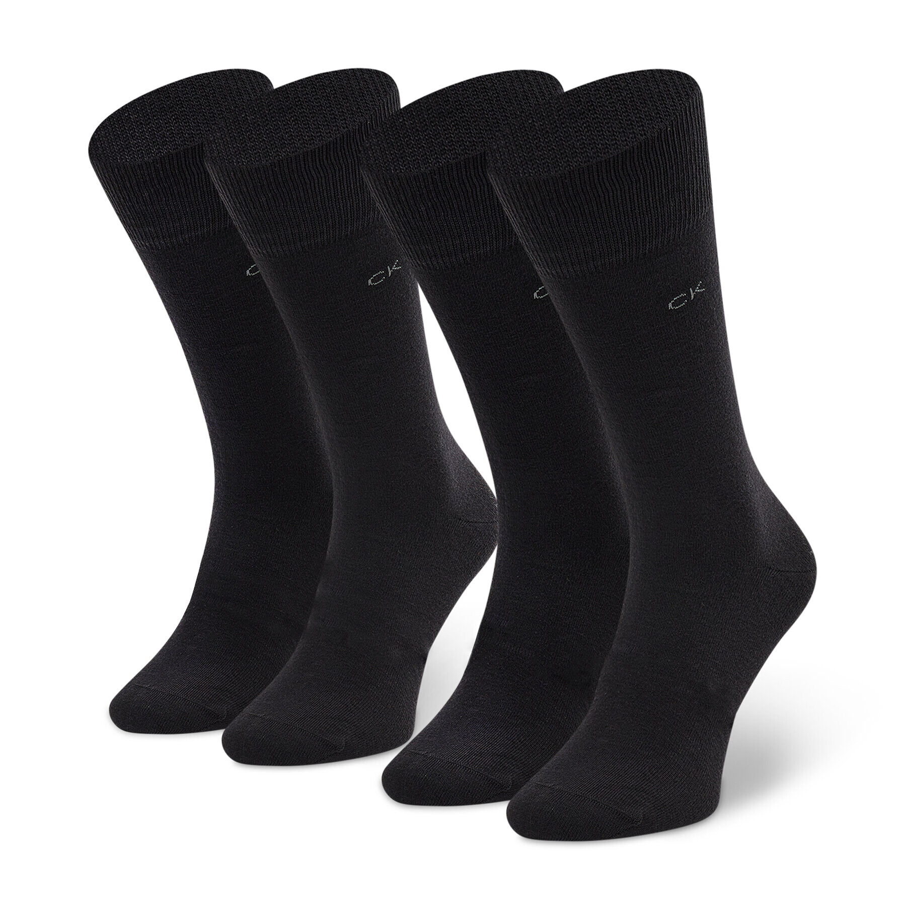 Calvin Klein Комплект 2 чифта дълги чорапи мъжки 701218631 Черен - Pepit.bg