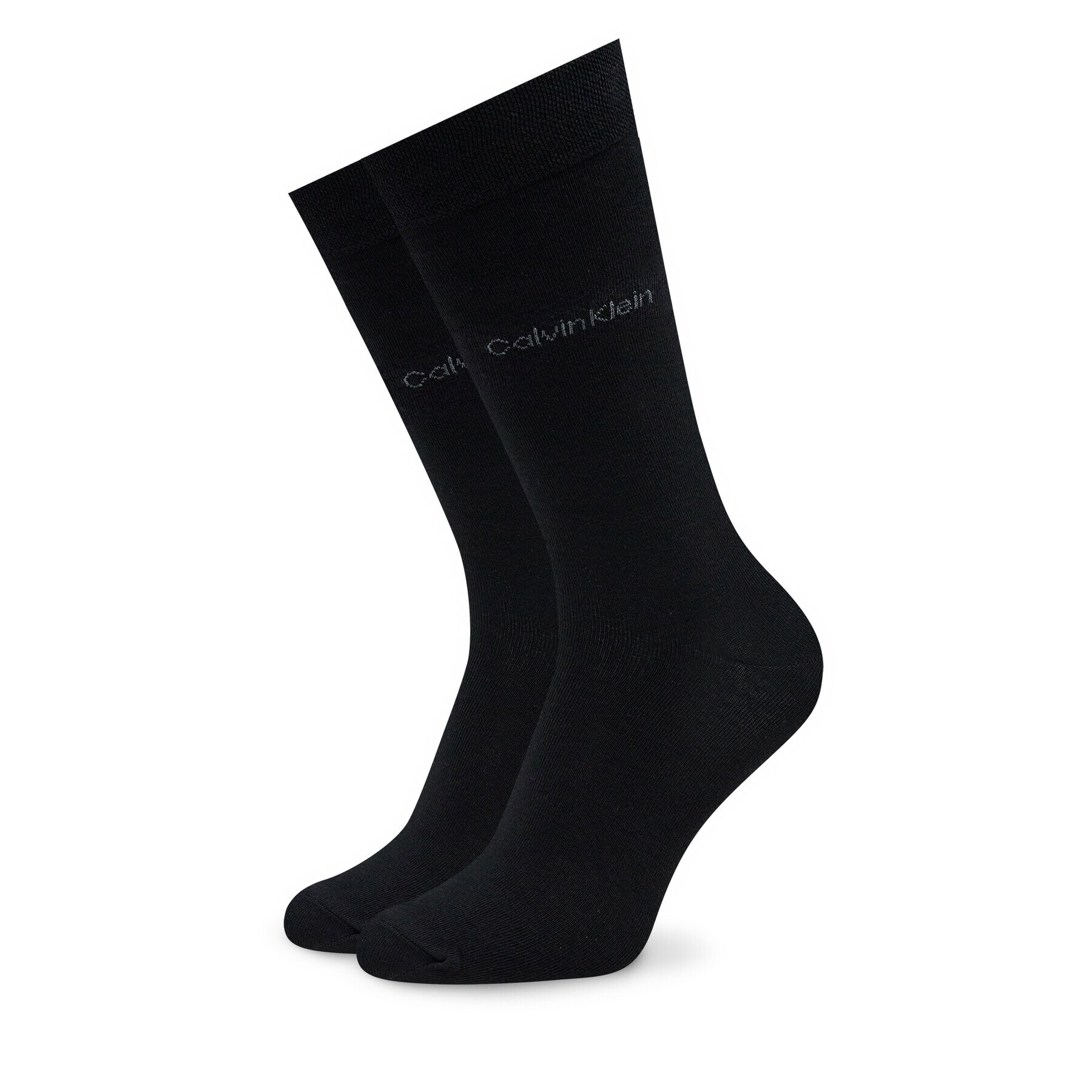 Calvin Klein Комплект 3 чифта дълги чорапи мъжки 701226014 Черен - Pepit.bg