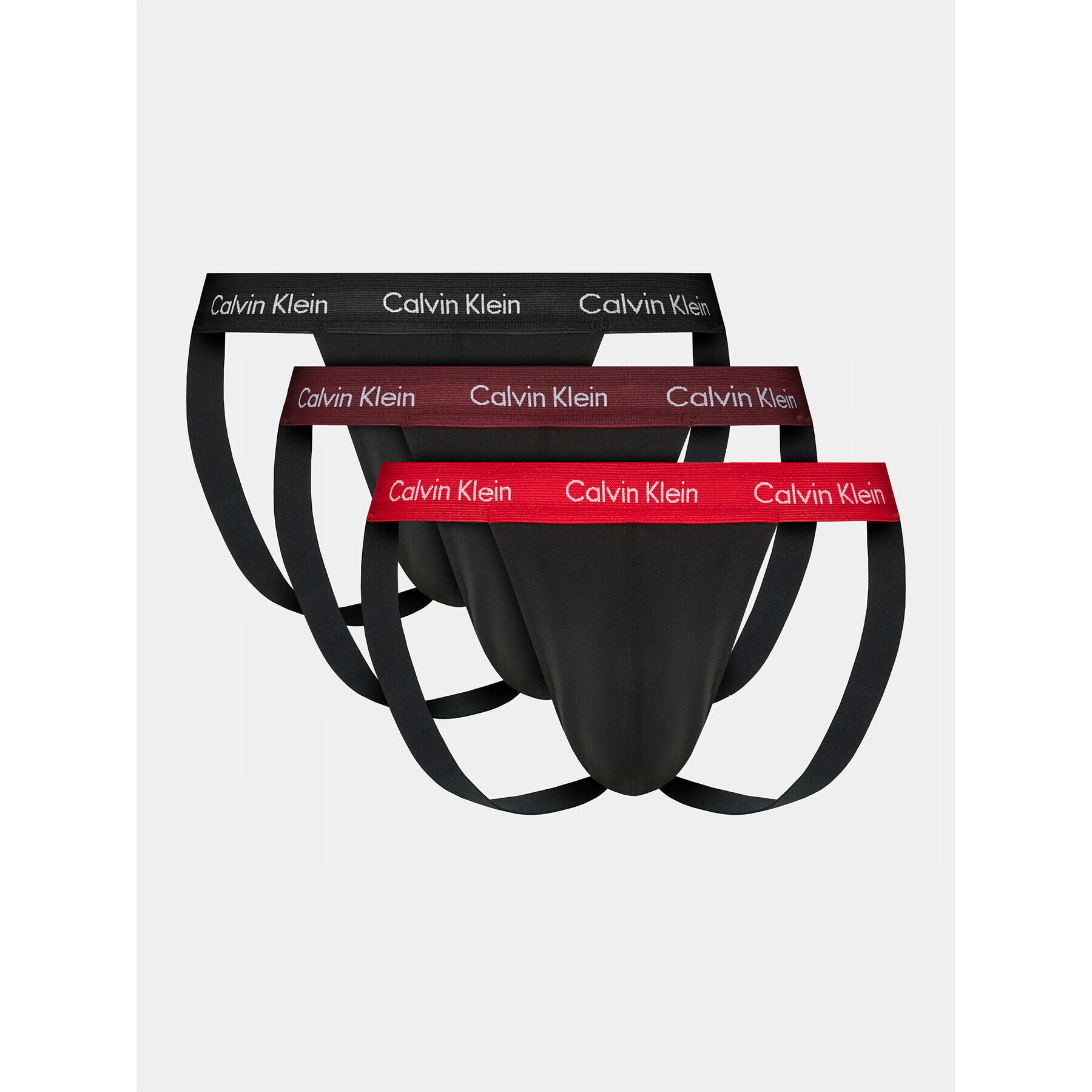 Calvin Klein Комплект 3 чифта слипове Jock Strap Jock Strap 3Pk 000NB3054A Черен - Pepit.bg