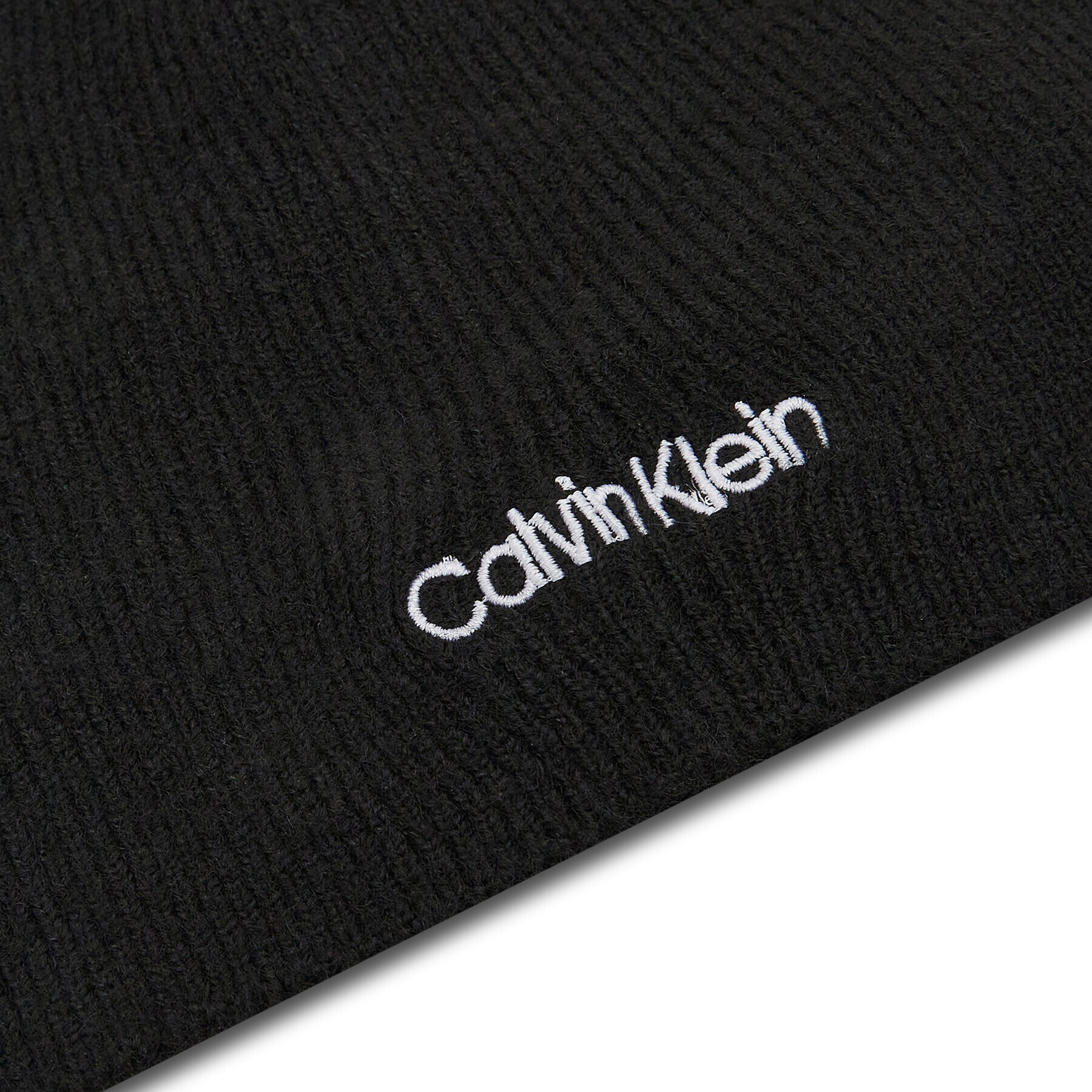 Calvin Klein Комплект шал и шапка Basic Wool Beanie+Scarf K50K507552 Черен - Pepit.bg