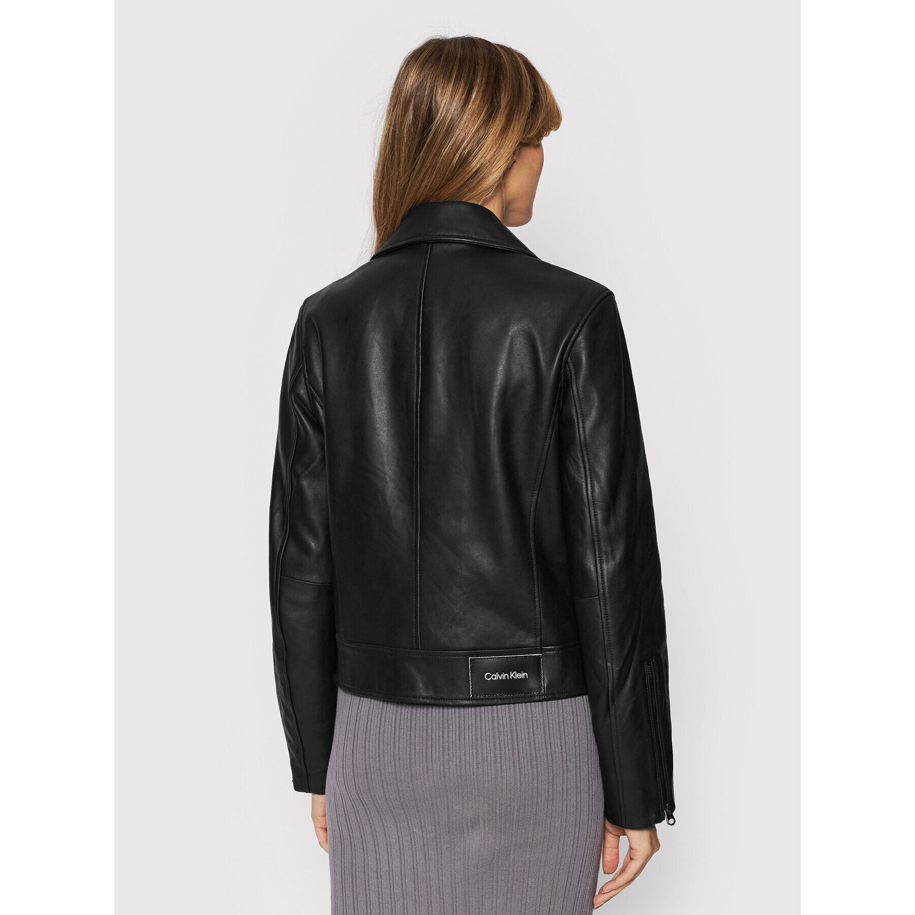 Calvin Klein Кожено яке Essential K20K203606 Черен Regular Fit - Pepit.bg