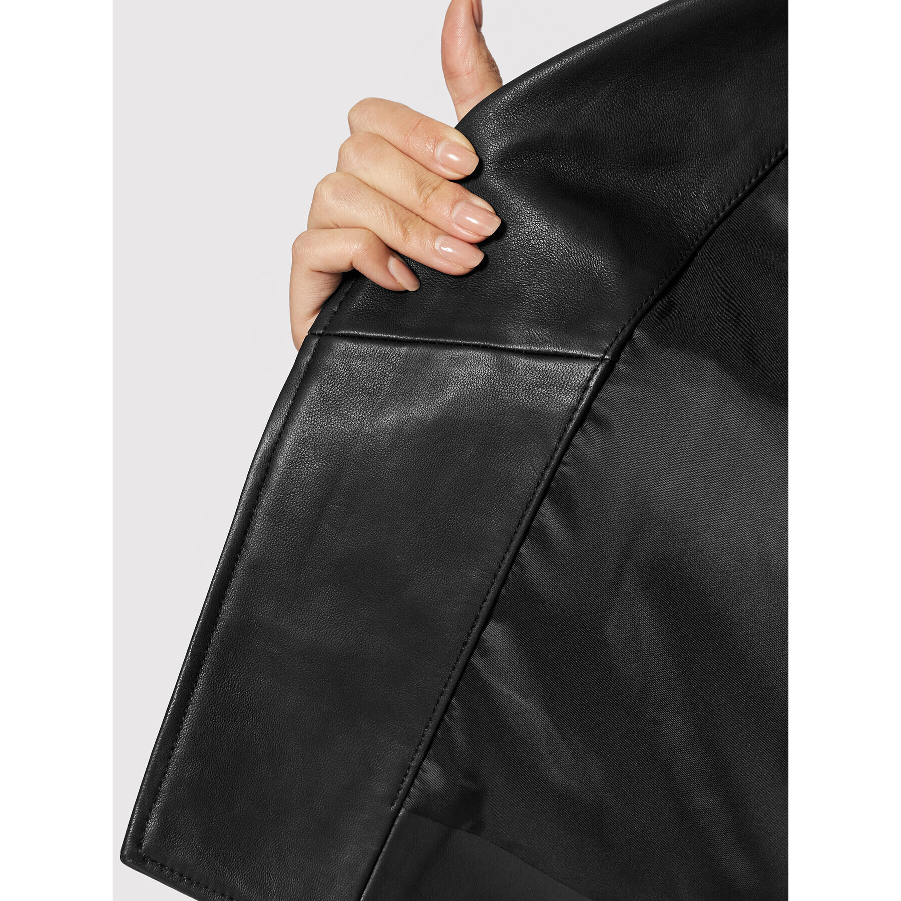 Calvin Klein Кожено яке Essential K20K203606 Черен Regular Fit - Pepit.bg