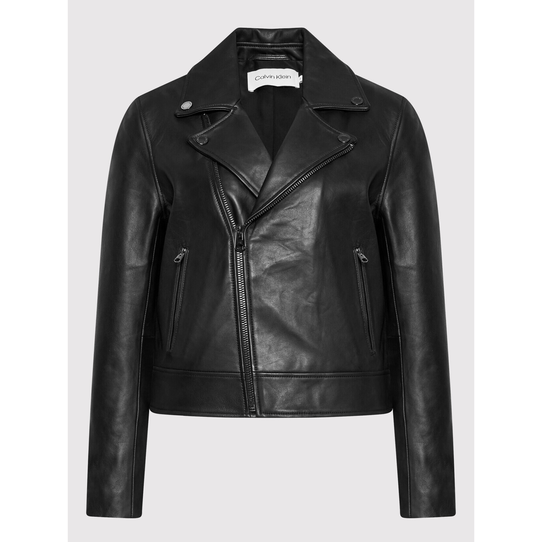 Calvin Klein Кожено яке Essential K20K203606 Черен Regular Fit - Pepit.bg