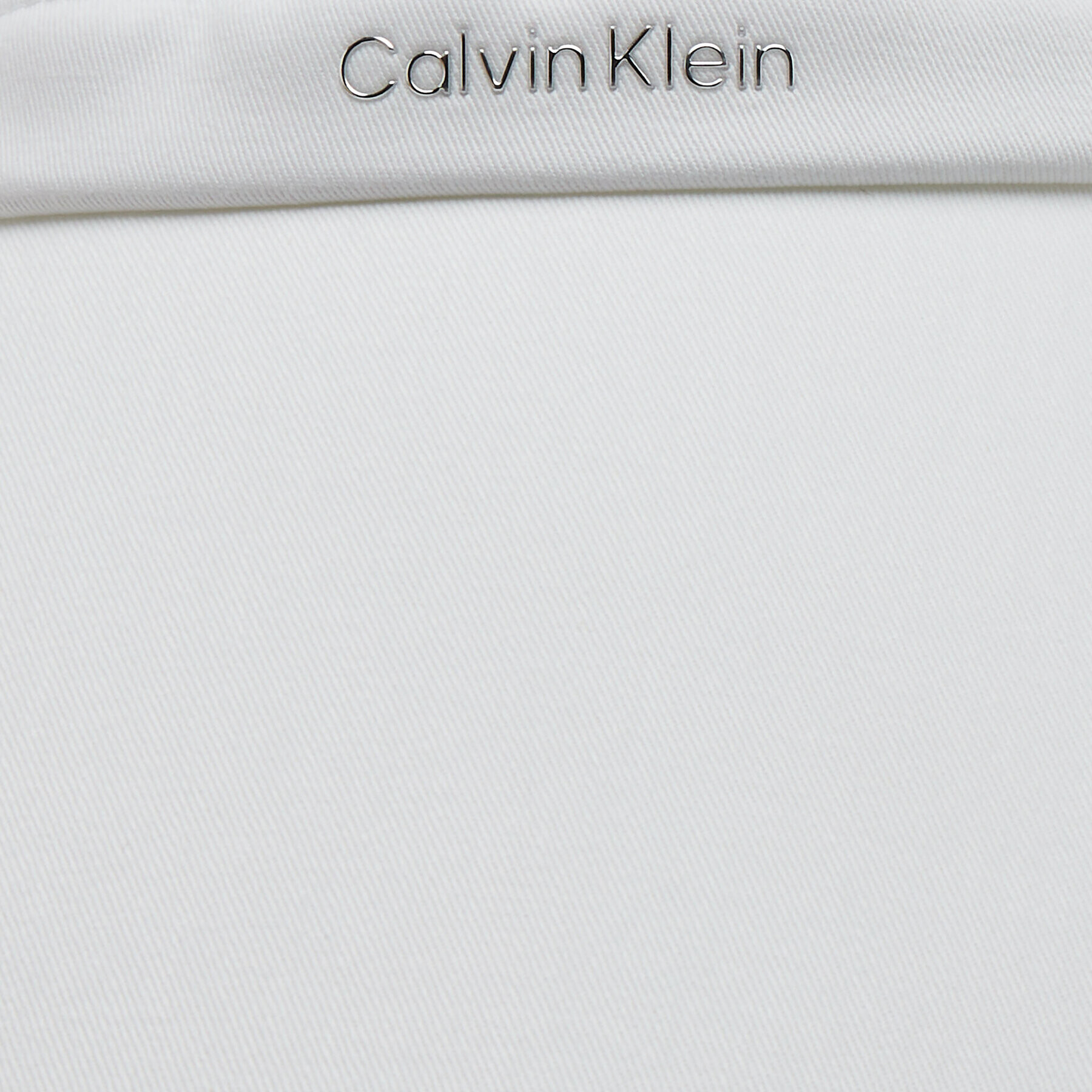 Calvin Klein Козирка Logo Visor K60K610670 Бял - Pepit.bg