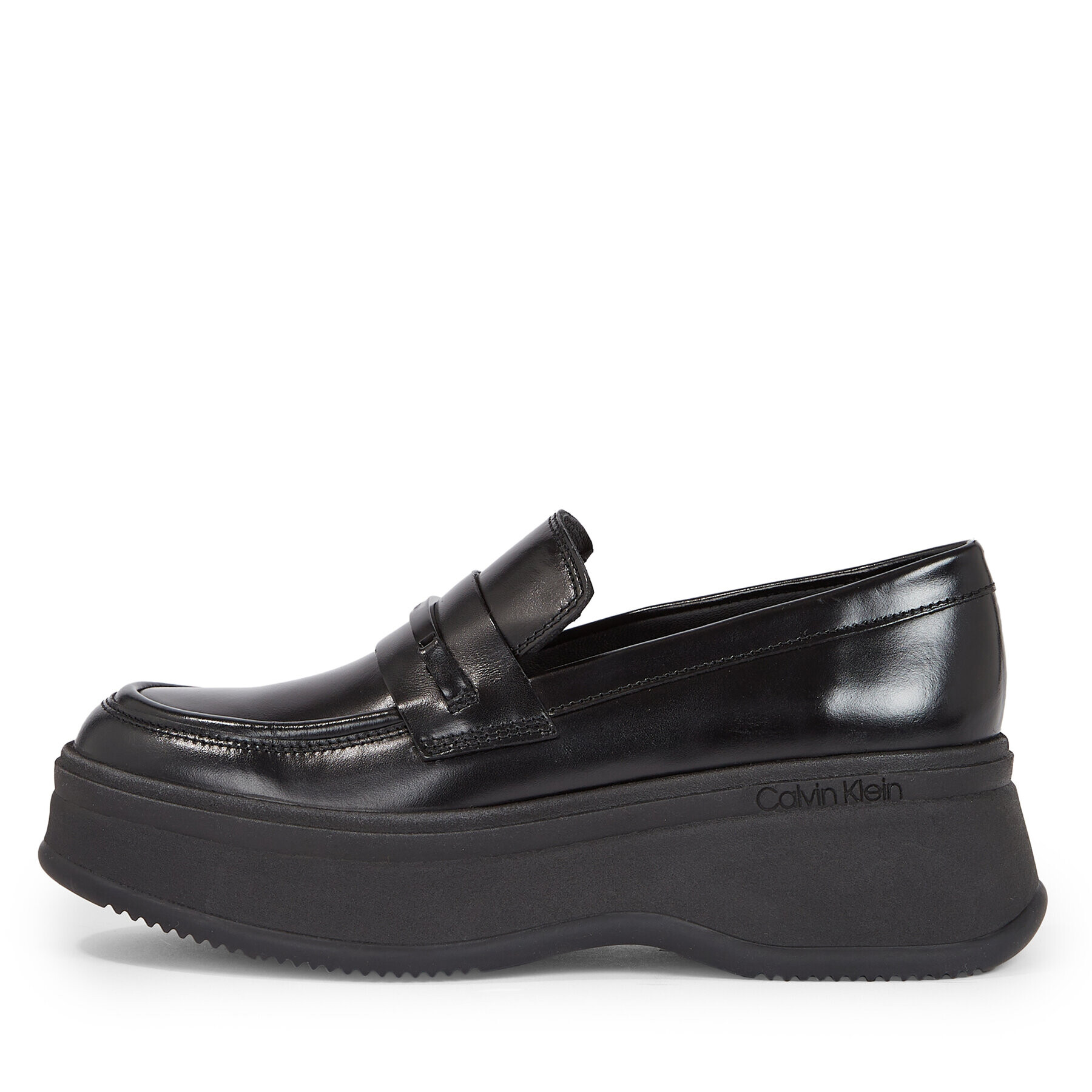 Calvin Klein лоуфъри с дебела подметка Pitched Loafer W/Hw HW0HW01817 Черен - Pepit.bg