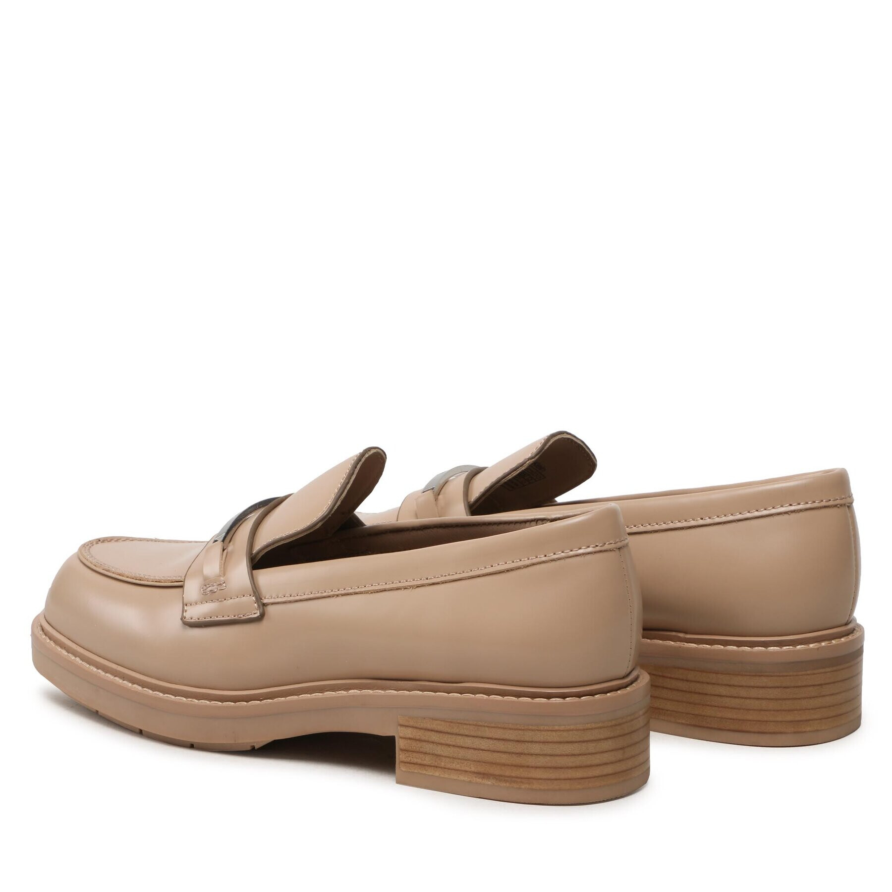 Calvin Klein лоуфъри с дебела подметка Rubber Sole Loafer W/Hw HW0HW01791 Бежов - Pepit.bg