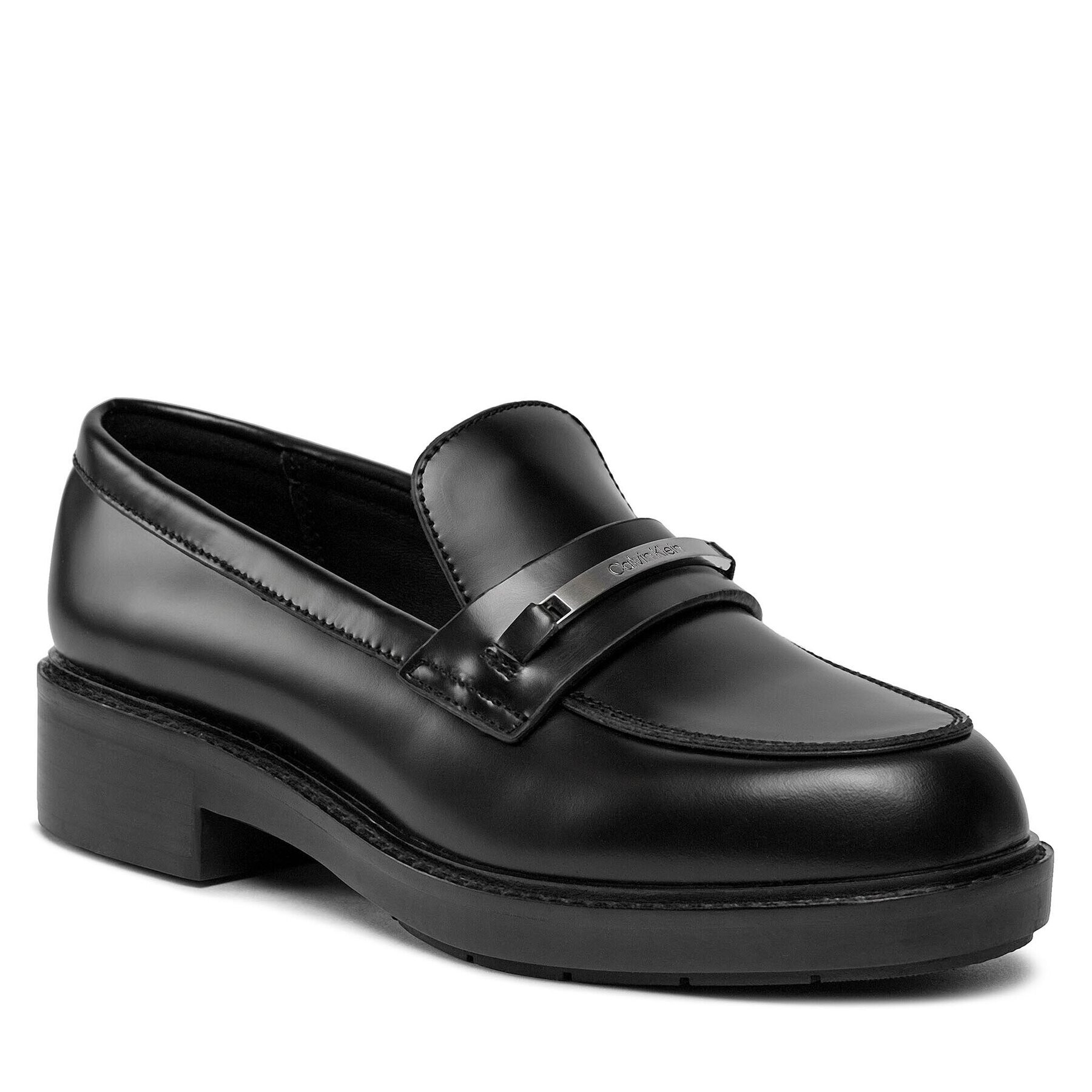 Calvin Klein лоуфъри с дебела подметка Rubber Sole Loafer W/Hw HW0HW02006 Черен - Pepit.bg