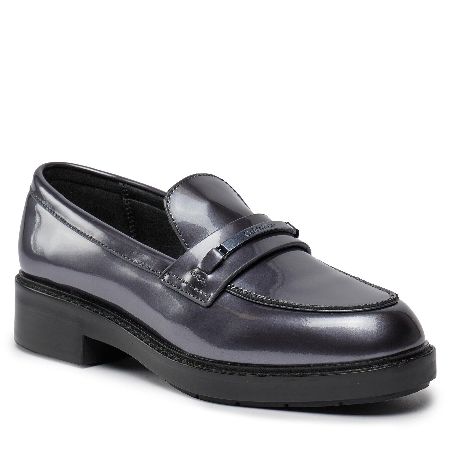 Calvin Klein лоуфъри с дебела подметка Rubber Sole Loafer W/Hw - Pearl HW0HW02002 Черен - Pepit.bg