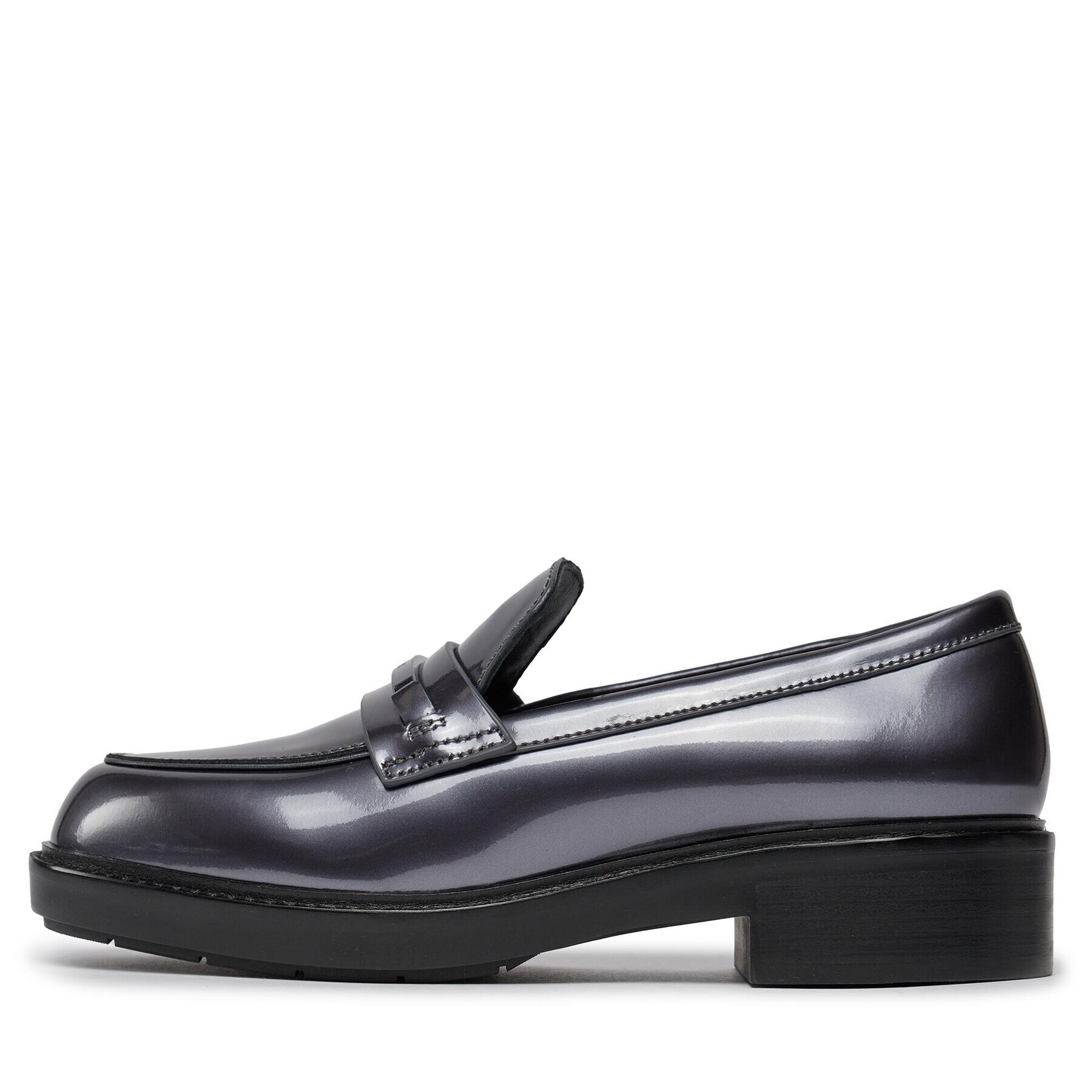 Calvin Klein лоуфъри с дебела подметка Rubber Sole Loafer W/Hw - Pearl HW0HW02002 Черен - Pepit.bg