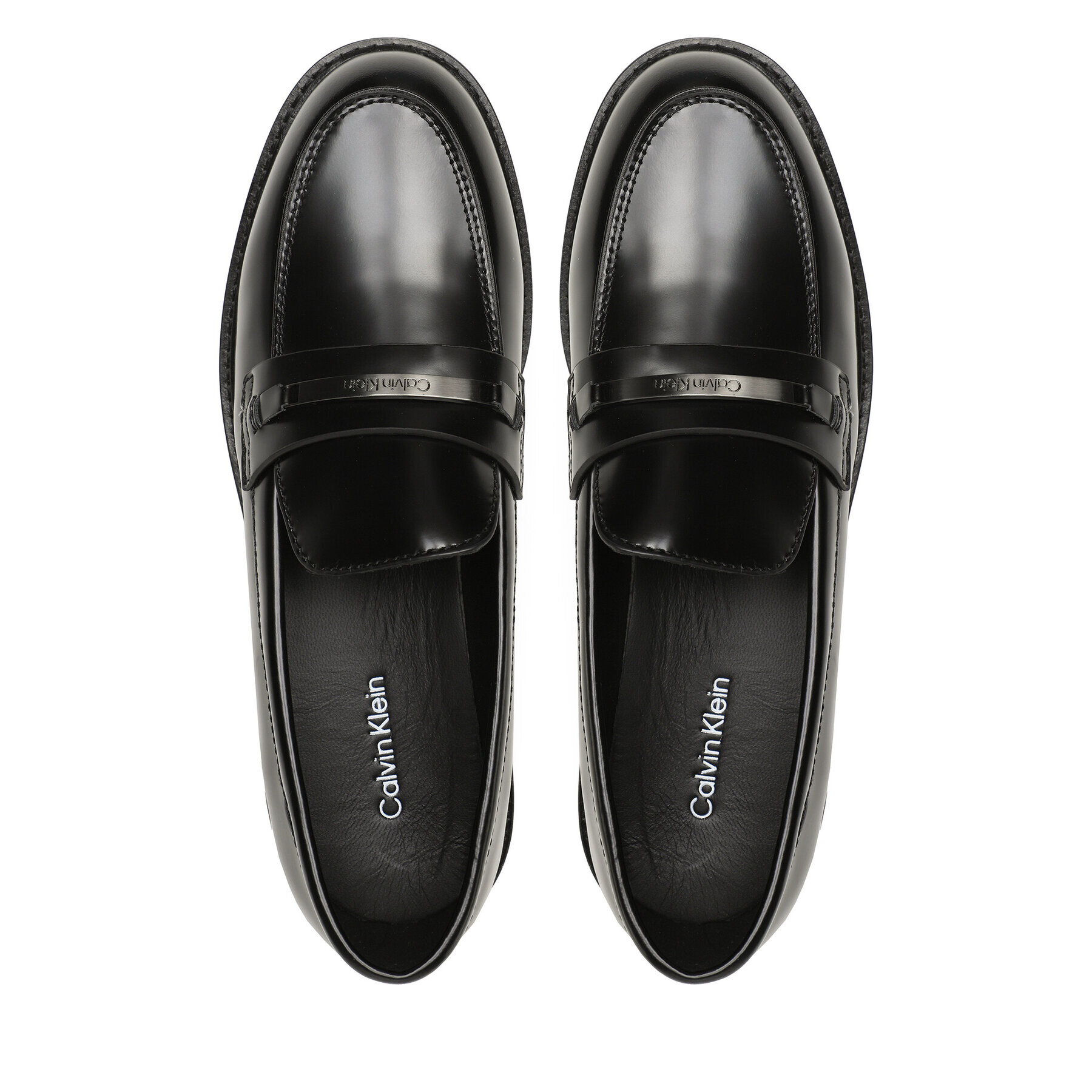 Calvin Klein лоуфъри с дебела подметка Rubber Sole W/Hw HW0HW01791 Черен - Pepit.bg