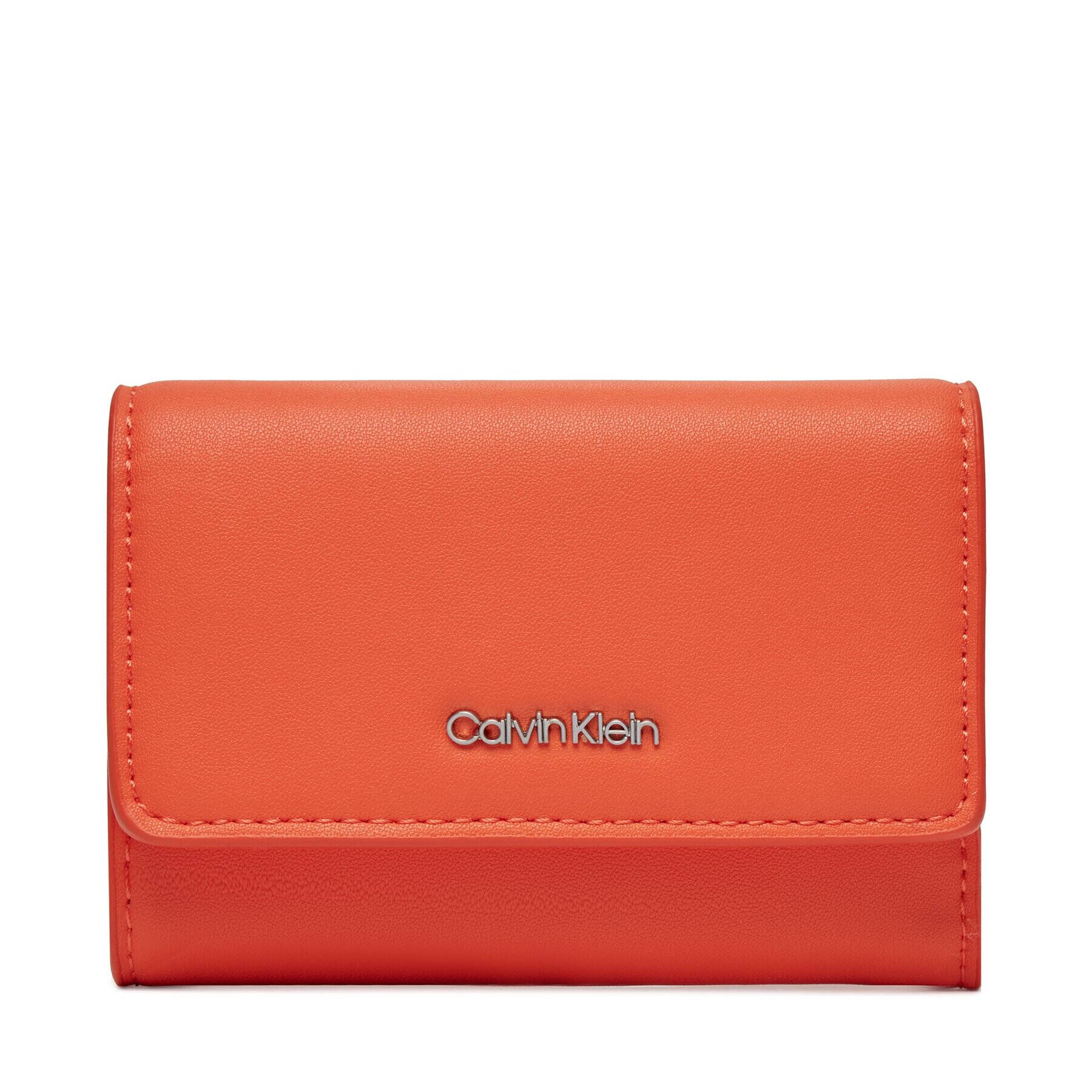 Calvin Klein Малък дамски портфейл Ck Must Trifold Sm K60K607251 Оранжев - Pepit.bg