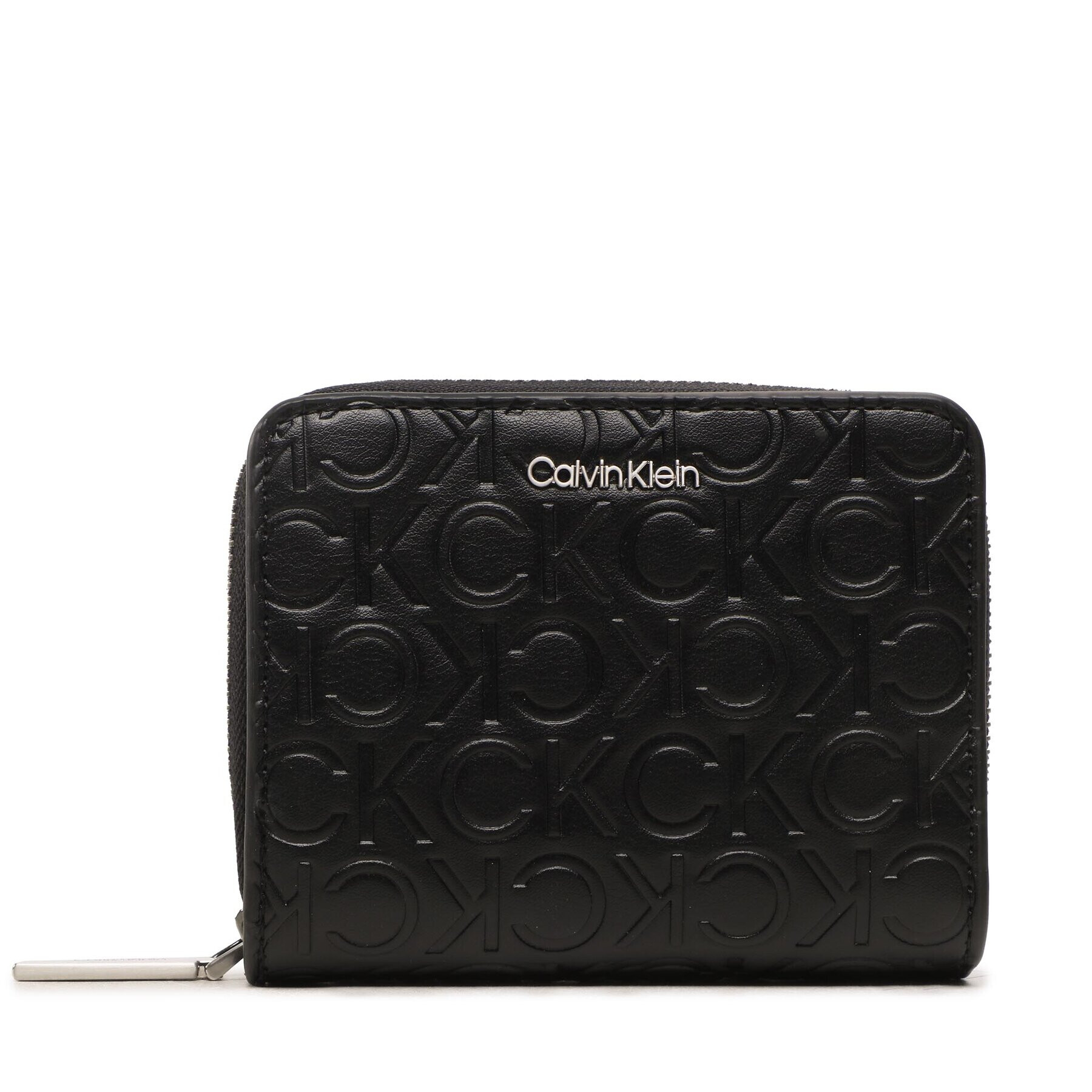 Calvin Klein Малък дамски портфейл Ck Must Wallet W/Flap Md-Emb Mn K60K610950 Черен - Pepit.bg