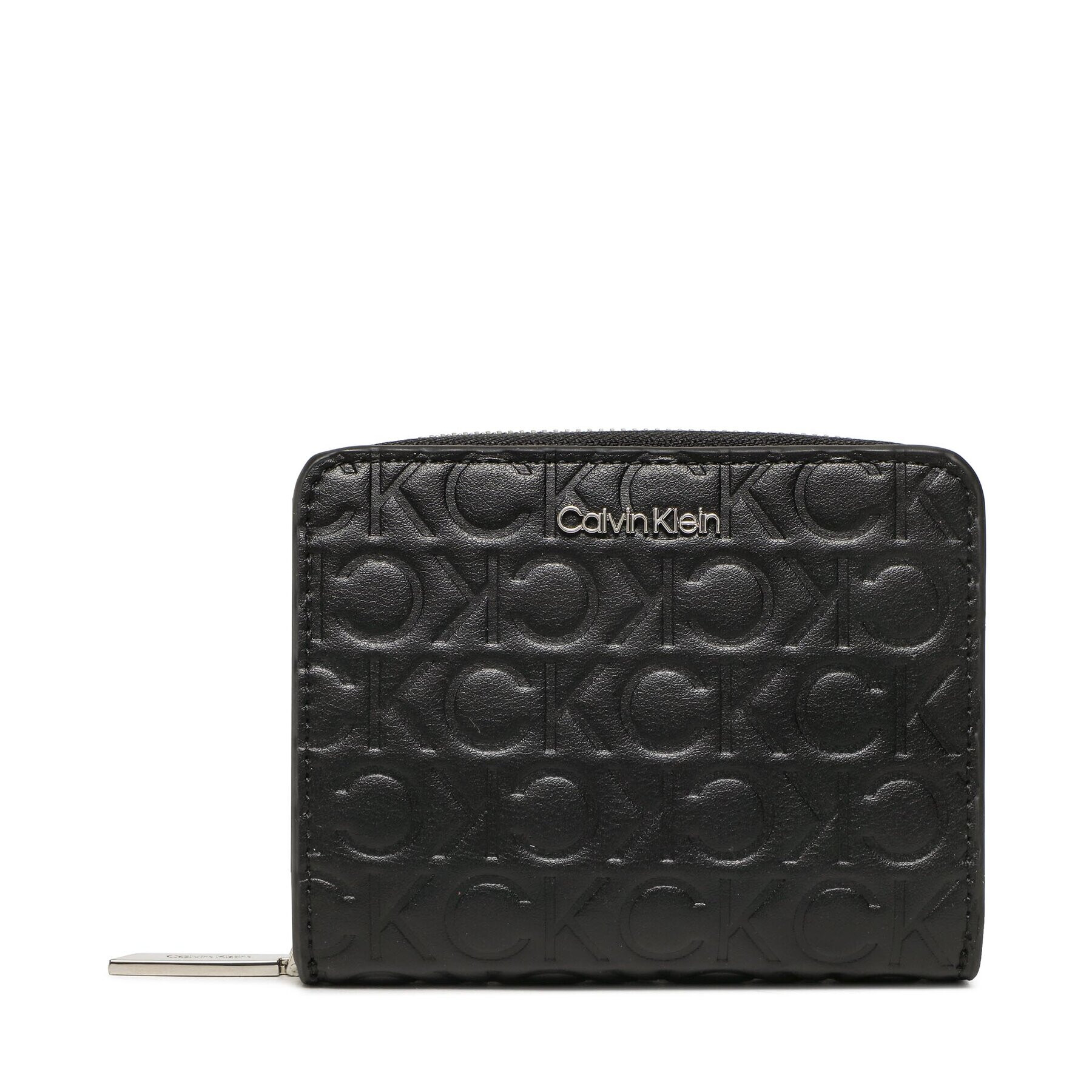 Calvin Klein Малък дамски портфейл Ck Must Z/A Wallet W/F Mid Emboss K60K610251 Черен - Pepit.bg