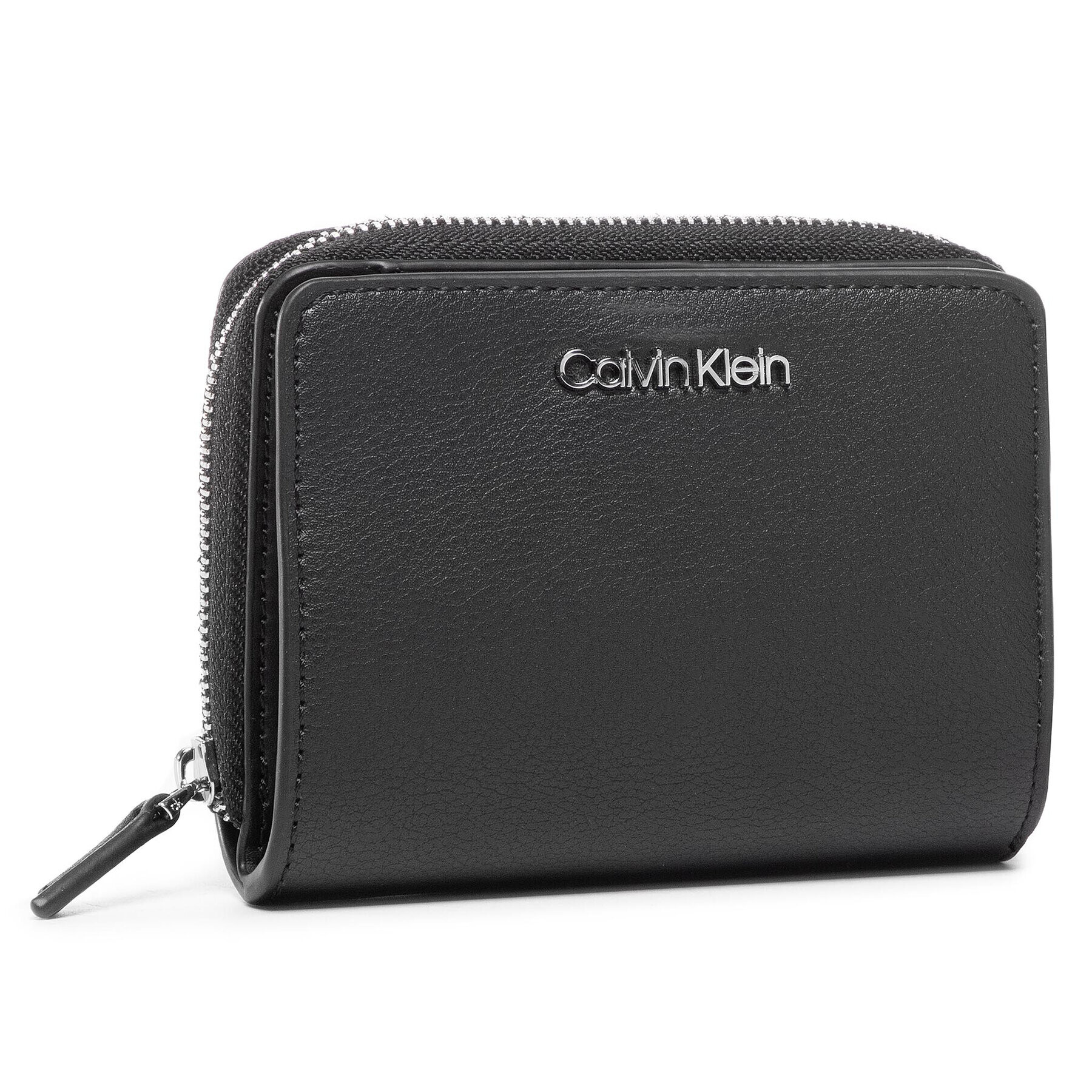 Calvin Klein Малък дамски портфейл Ck Must Zip W/Flap Md K60K606792 Черен - Pepit.bg