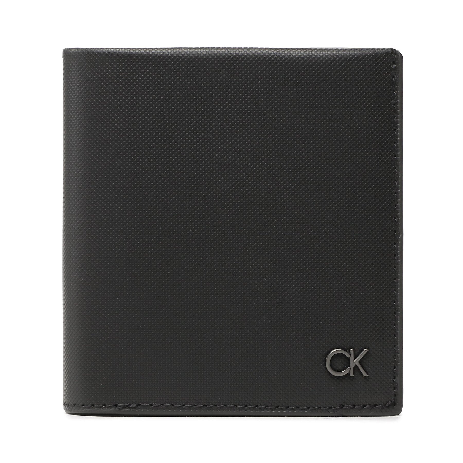 Calvin Klein Малък мъжки портфейл Ck Clean Pq Trifold 6Cc W/Con K50K510297 Черен - Pepit.bg