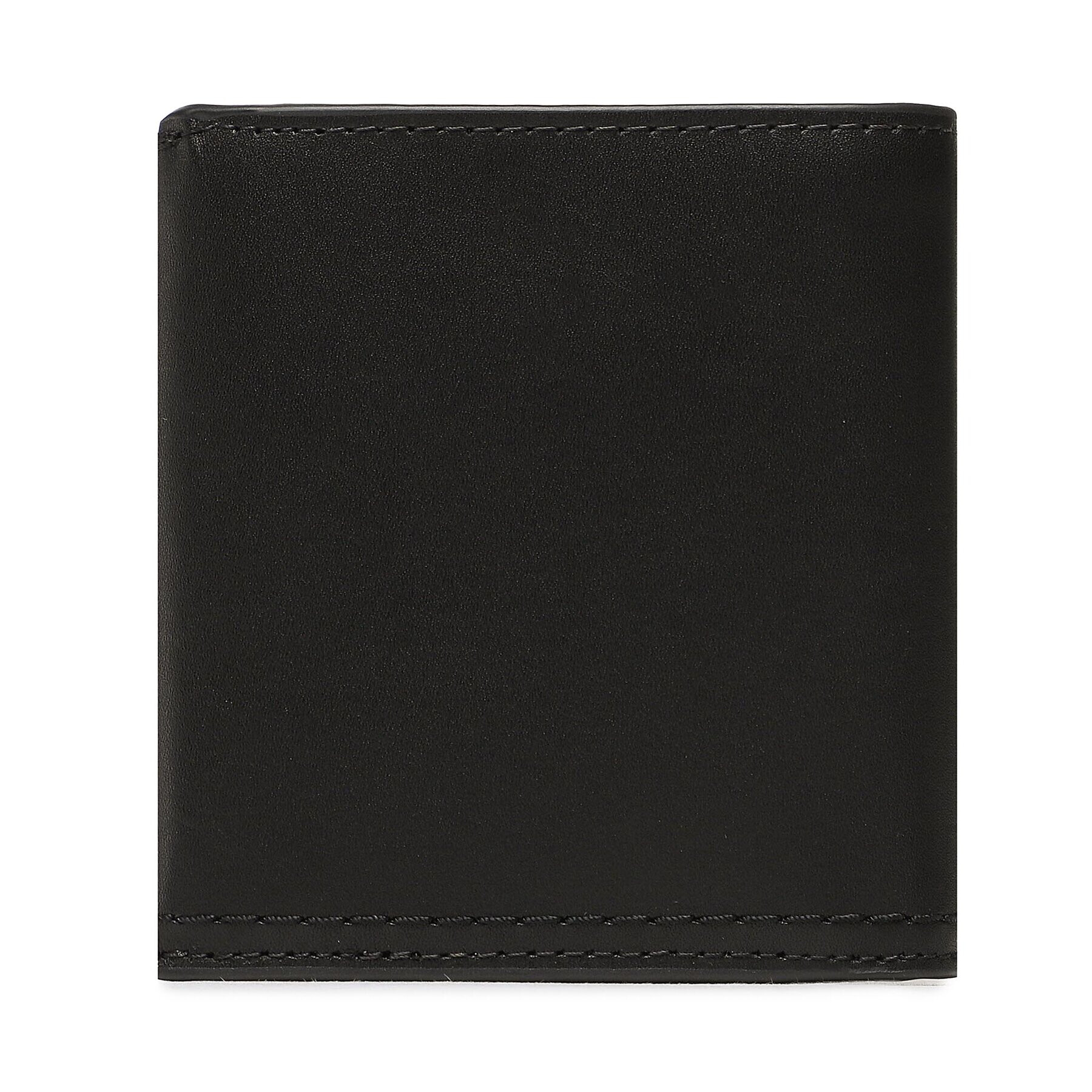 Calvin Klein Малък мъжки портфейл Duo Stitch Trifold 6cc W/Coin K50K510324 Черен - Pepit.bg