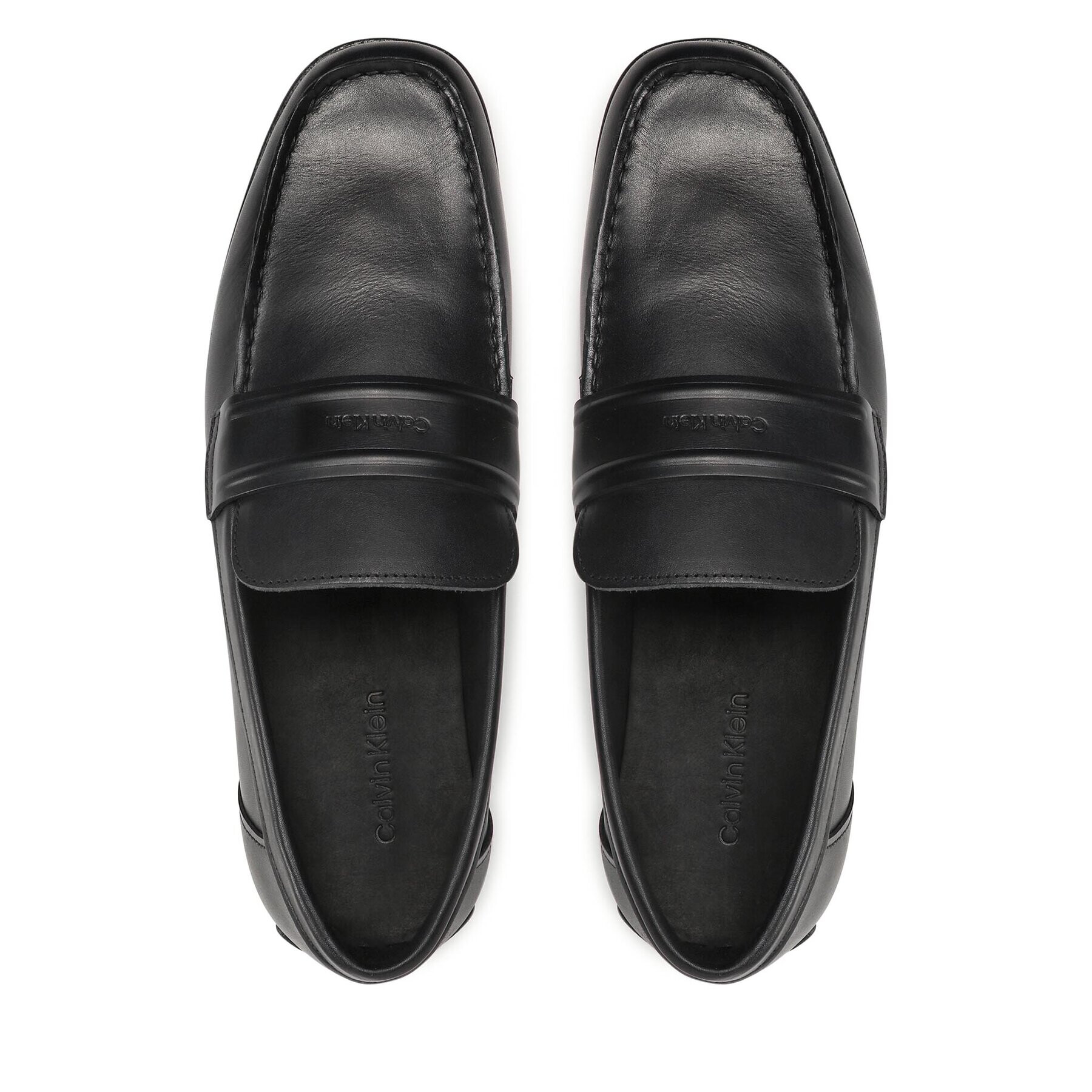 Calvin Klein Мокасини Driver High Freq Lth HM0HM00969 Черен - Pepit.bg