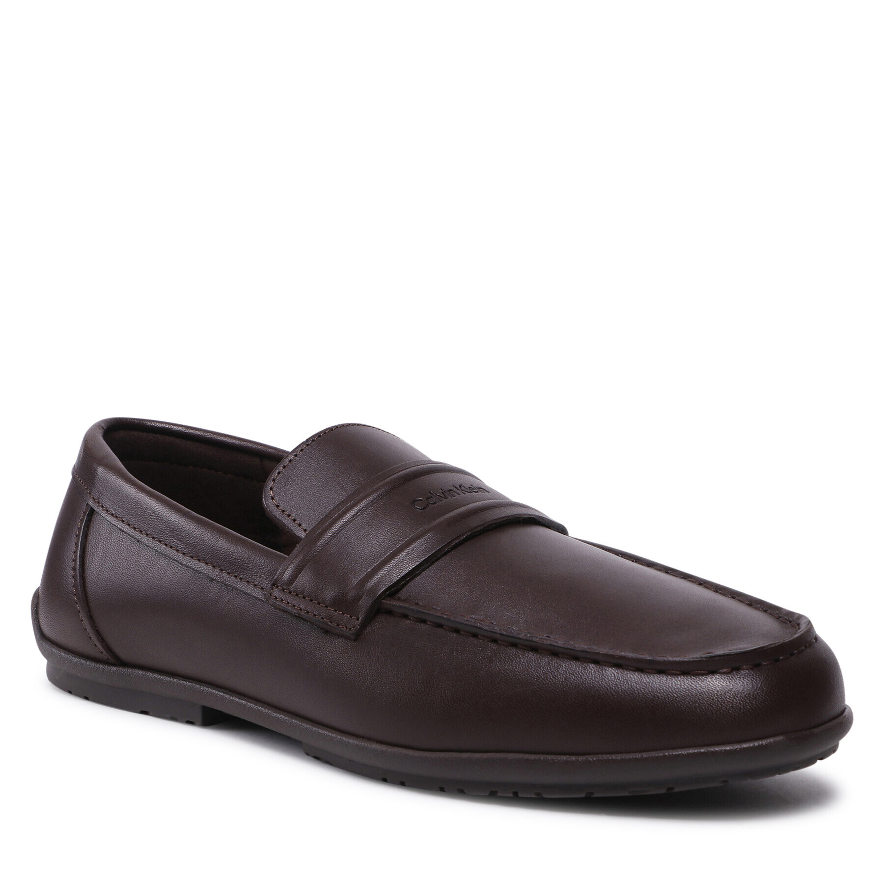 Calvin Klein Мокасини Driver High Freq Lth HM0HM00969 Кафяв - Pepit.bg