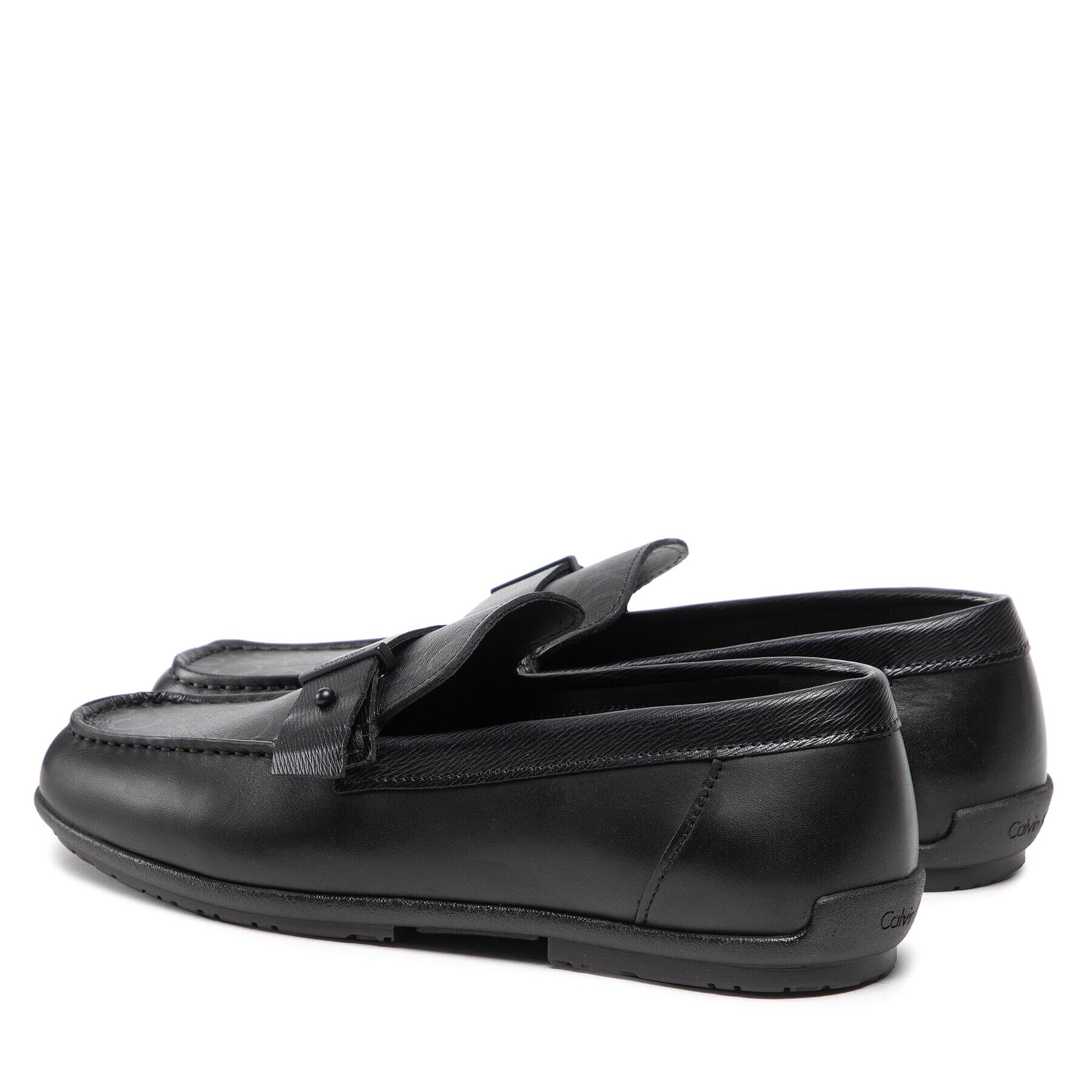 Calvin Klein Мокасини Driver Pin Colse Mono HM0HM00819 Черен - Pepit.bg