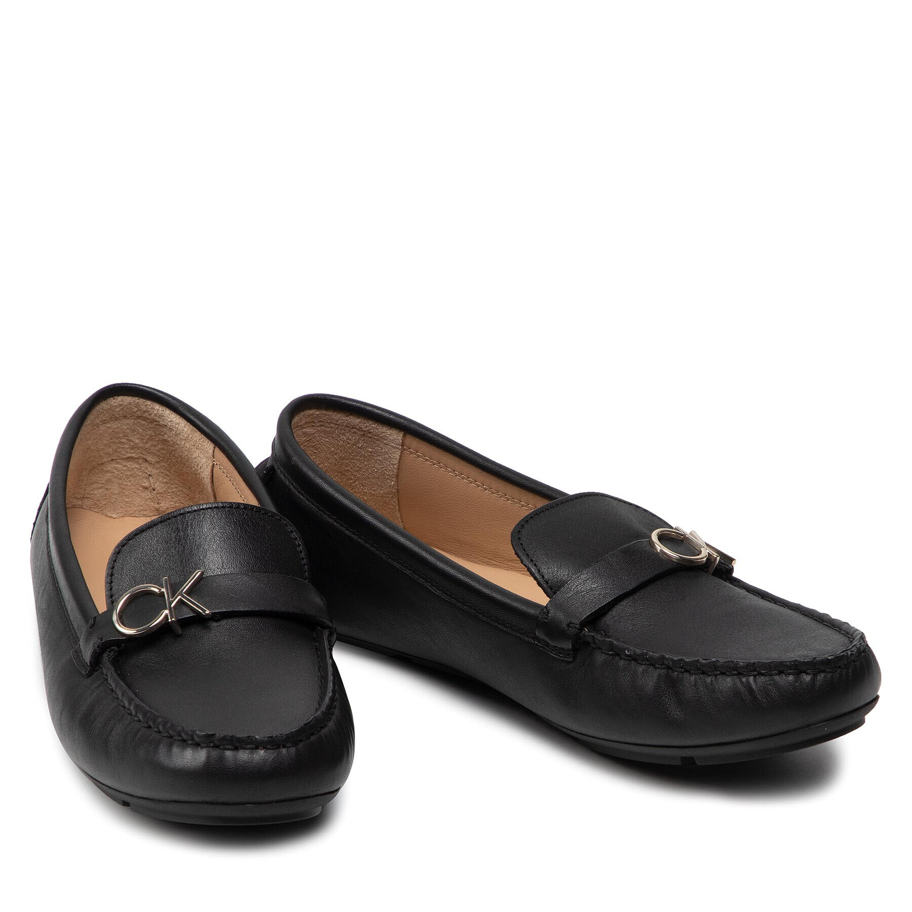 Calvin Klein Мокасини Driving Moc HW0HW00774 Черен - Pepit.bg