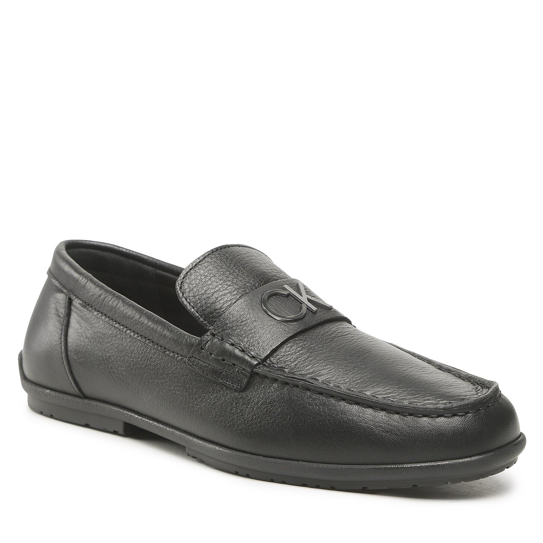 Calvin Klein Мокасини Driving Shoe Bold Logo HM0HM00891 Черен - Pepit.bg
