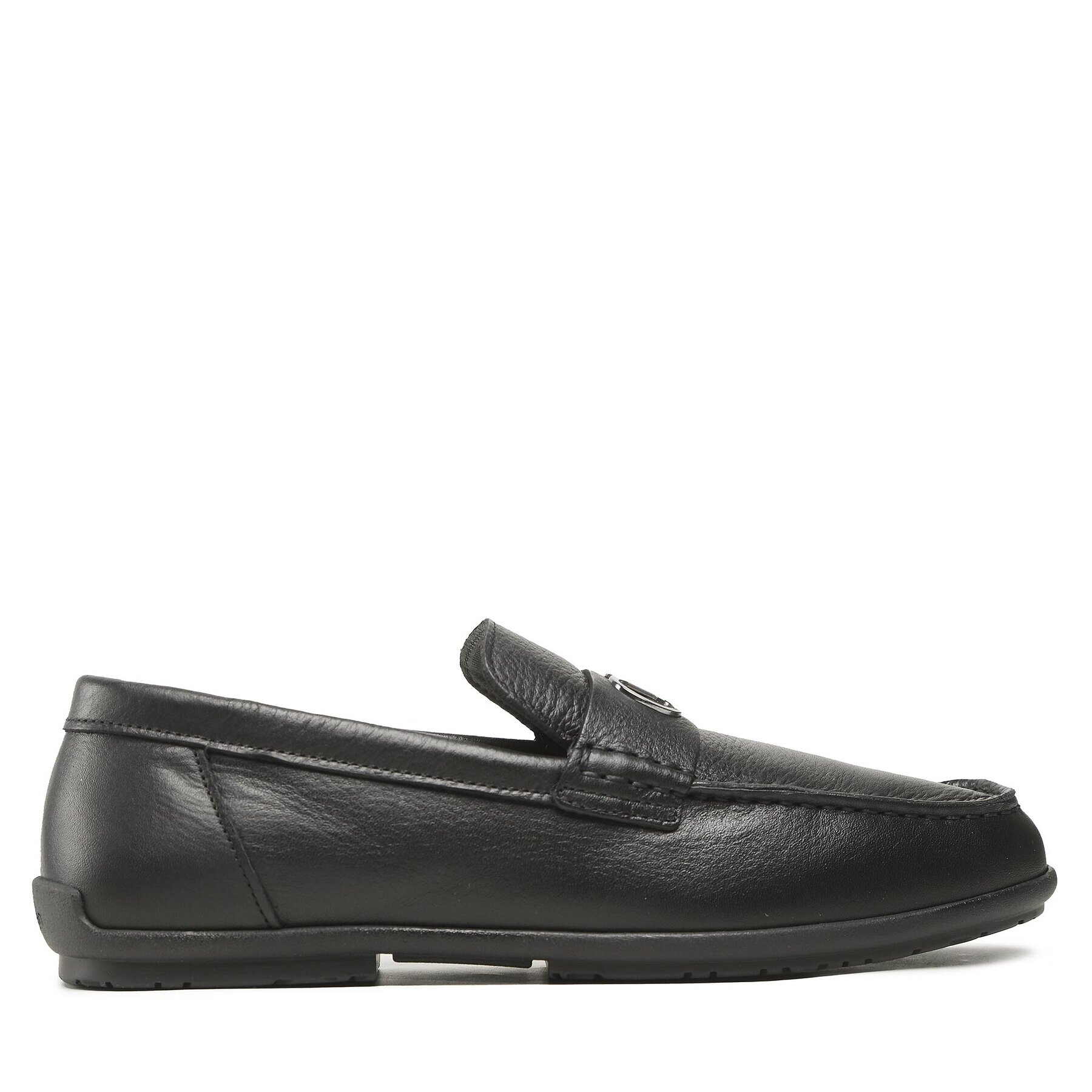 Calvin Klein Мокасини Driving Shoe Bold Logo HM0HM00891 Черен - Pepit.bg