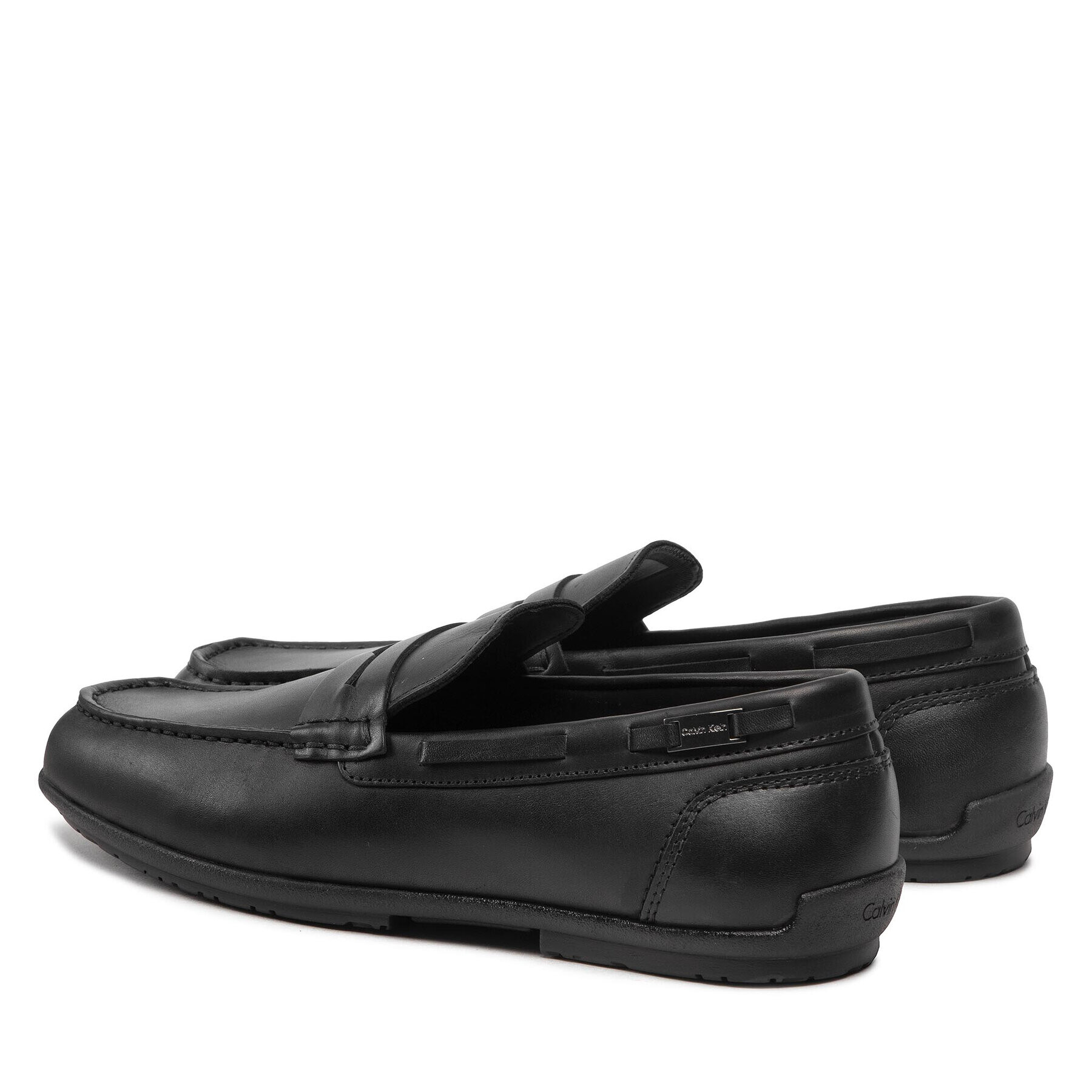 Calvin Klein Мокасини Logo Hw Driver HM0HM00654 Черен - Pepit.bg